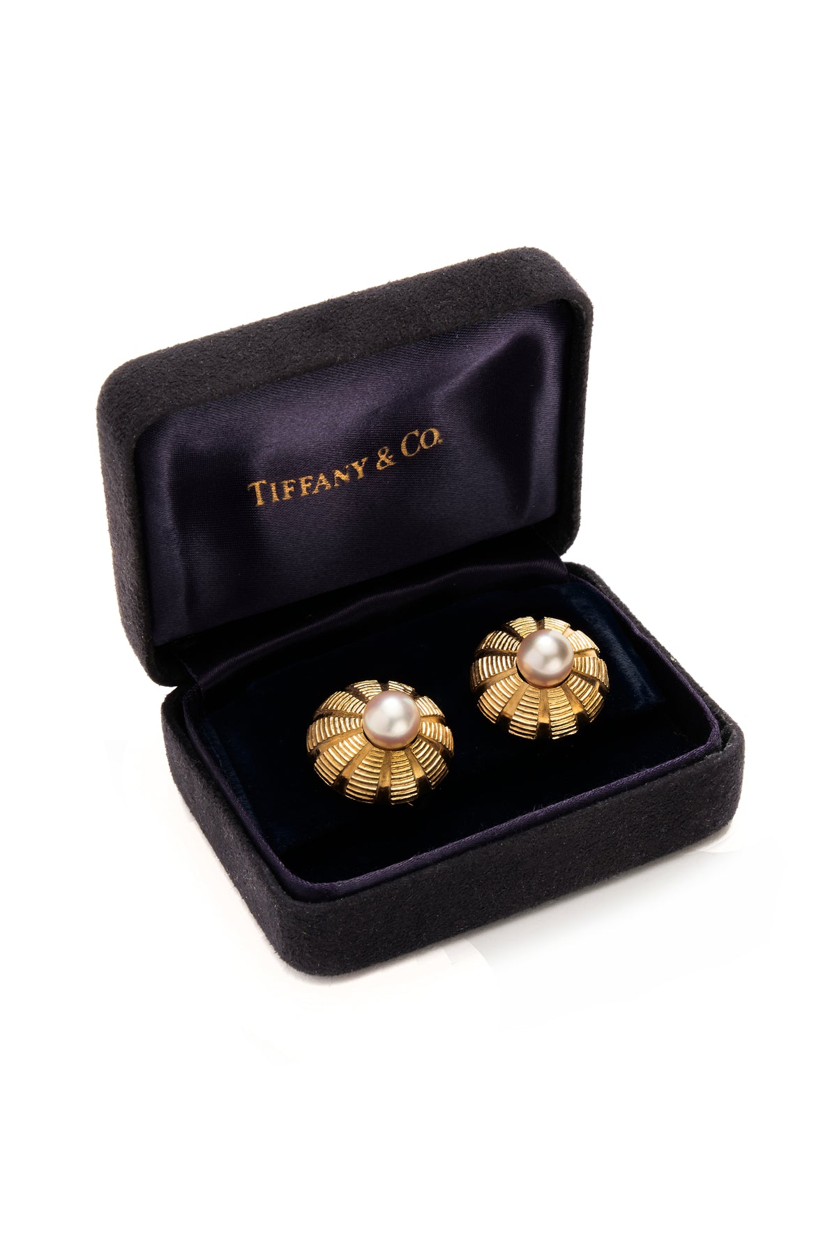 Tiffany Vintage Schlumberger Taj Mahal Gold Clip Earrings