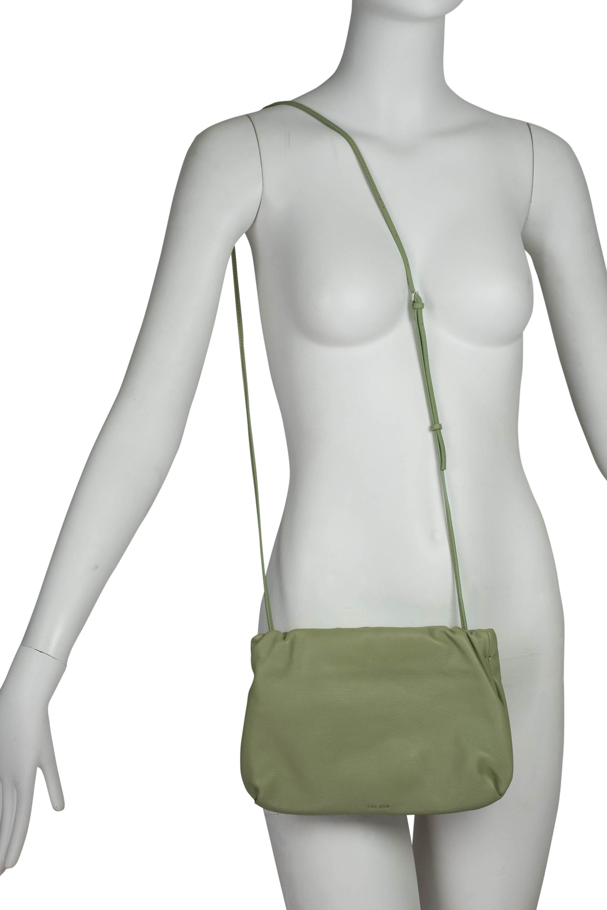 The Row Dusty Green Purse With Crossbody Strap Size Small
