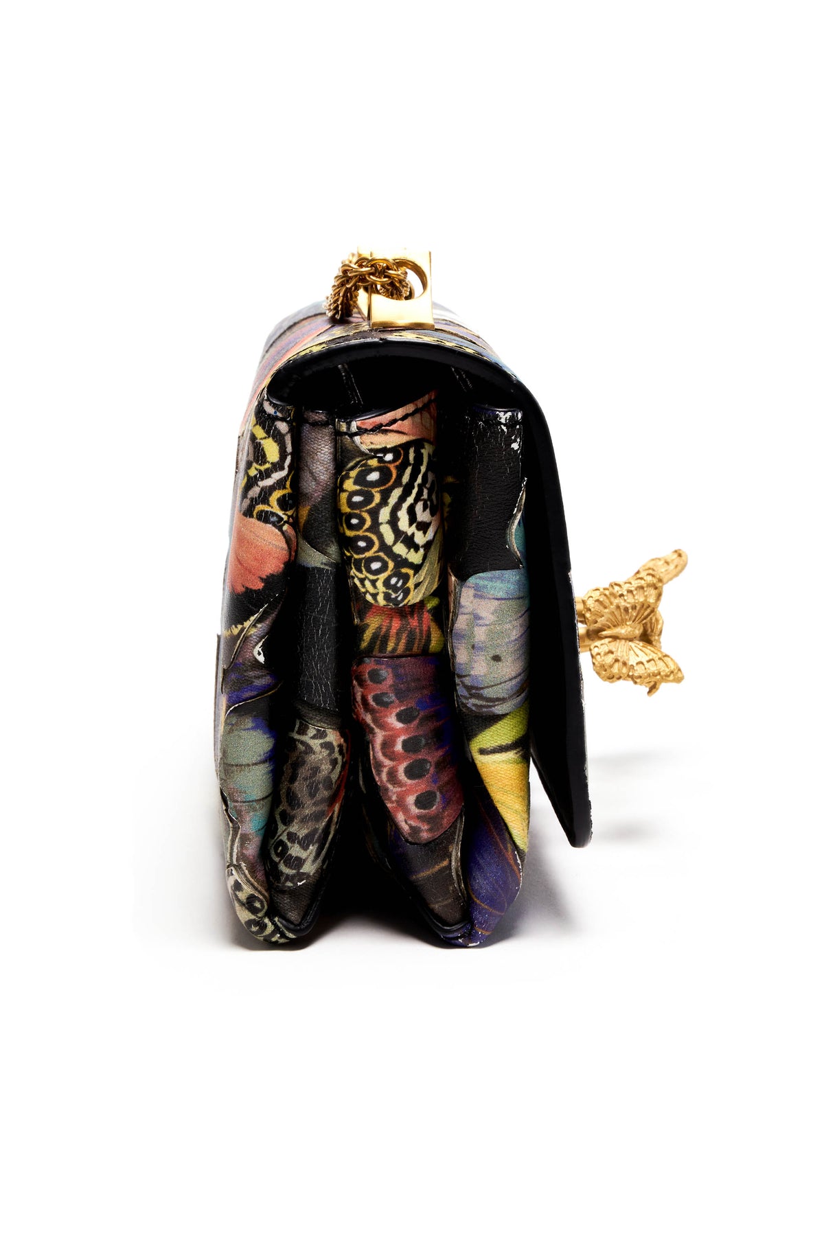 Valentino Multicolor Butterfly Small Minaudiere Clutch