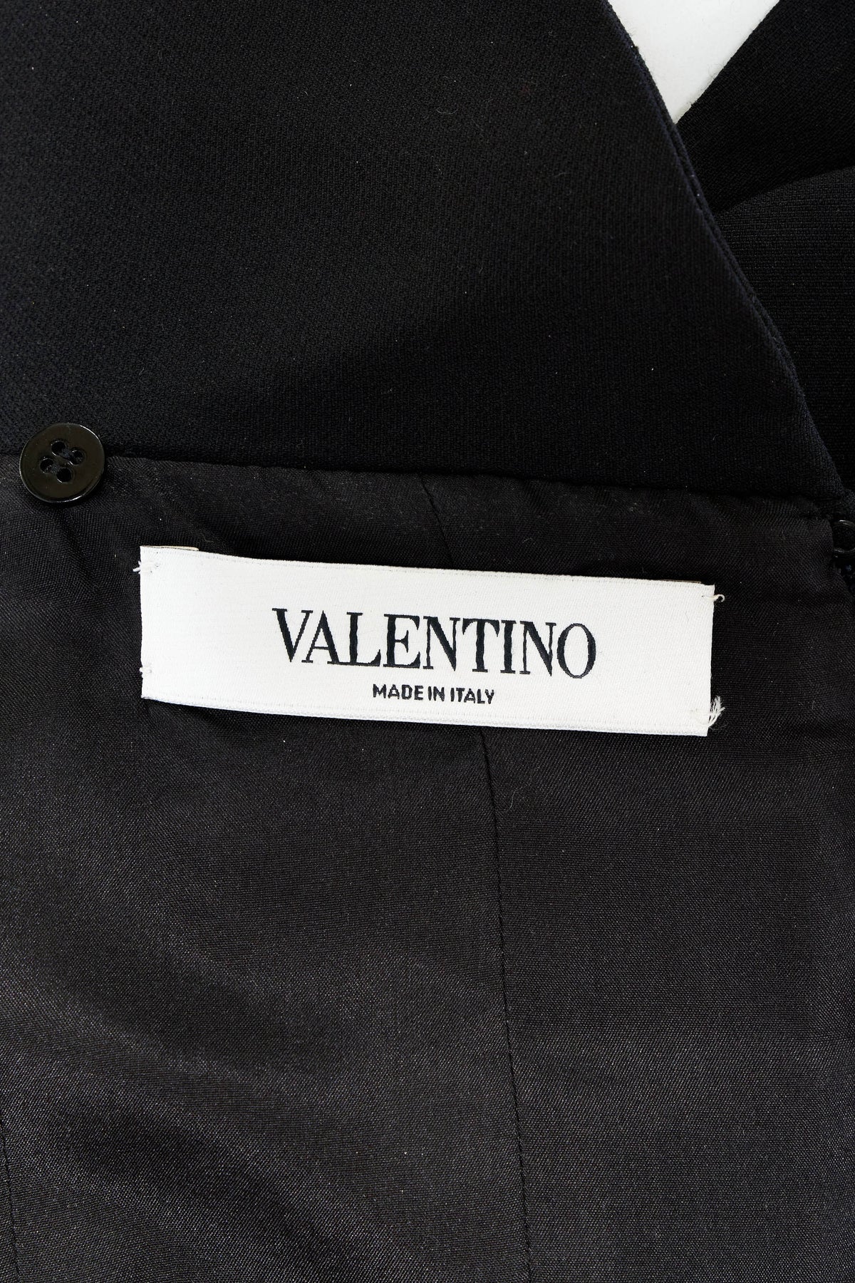 Valentino Black Bustier Bow Detail Top Size XS