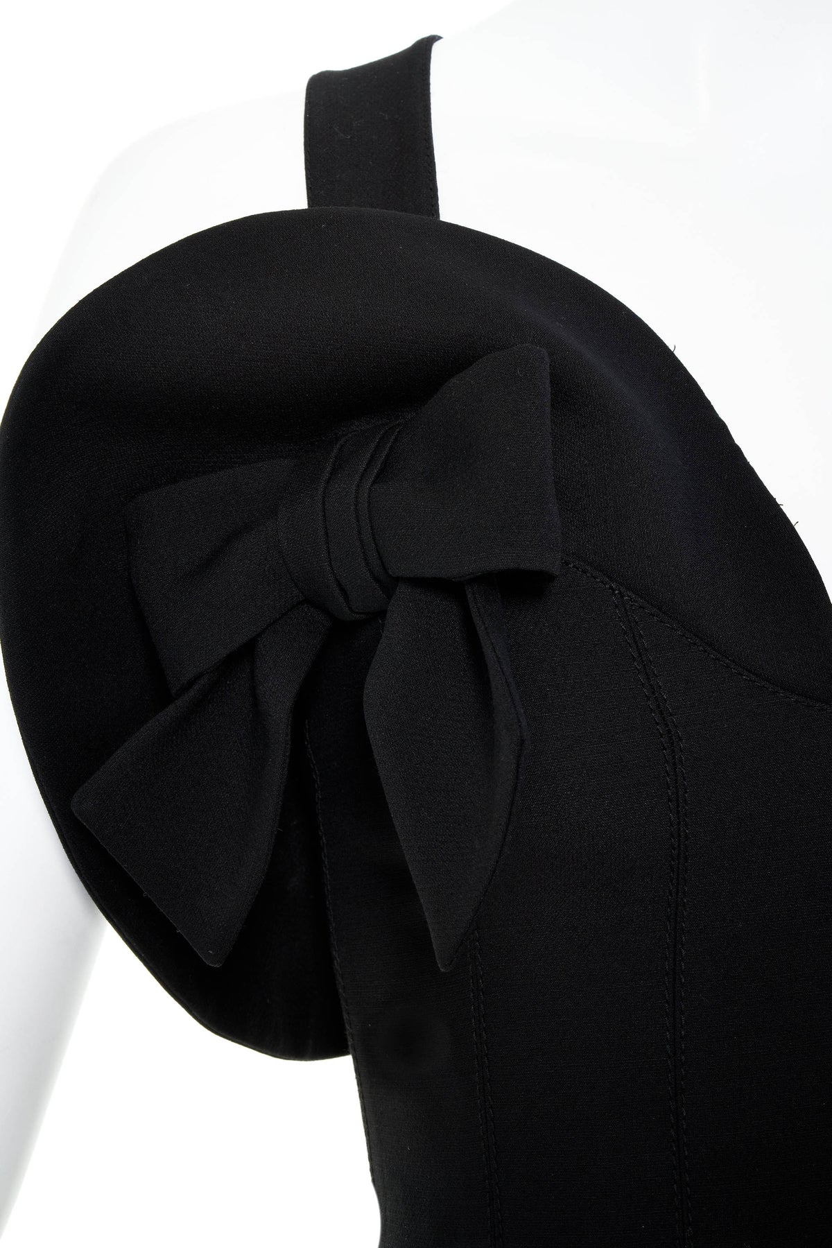 Valentino Black Bustier Bow Detail Top Size XS