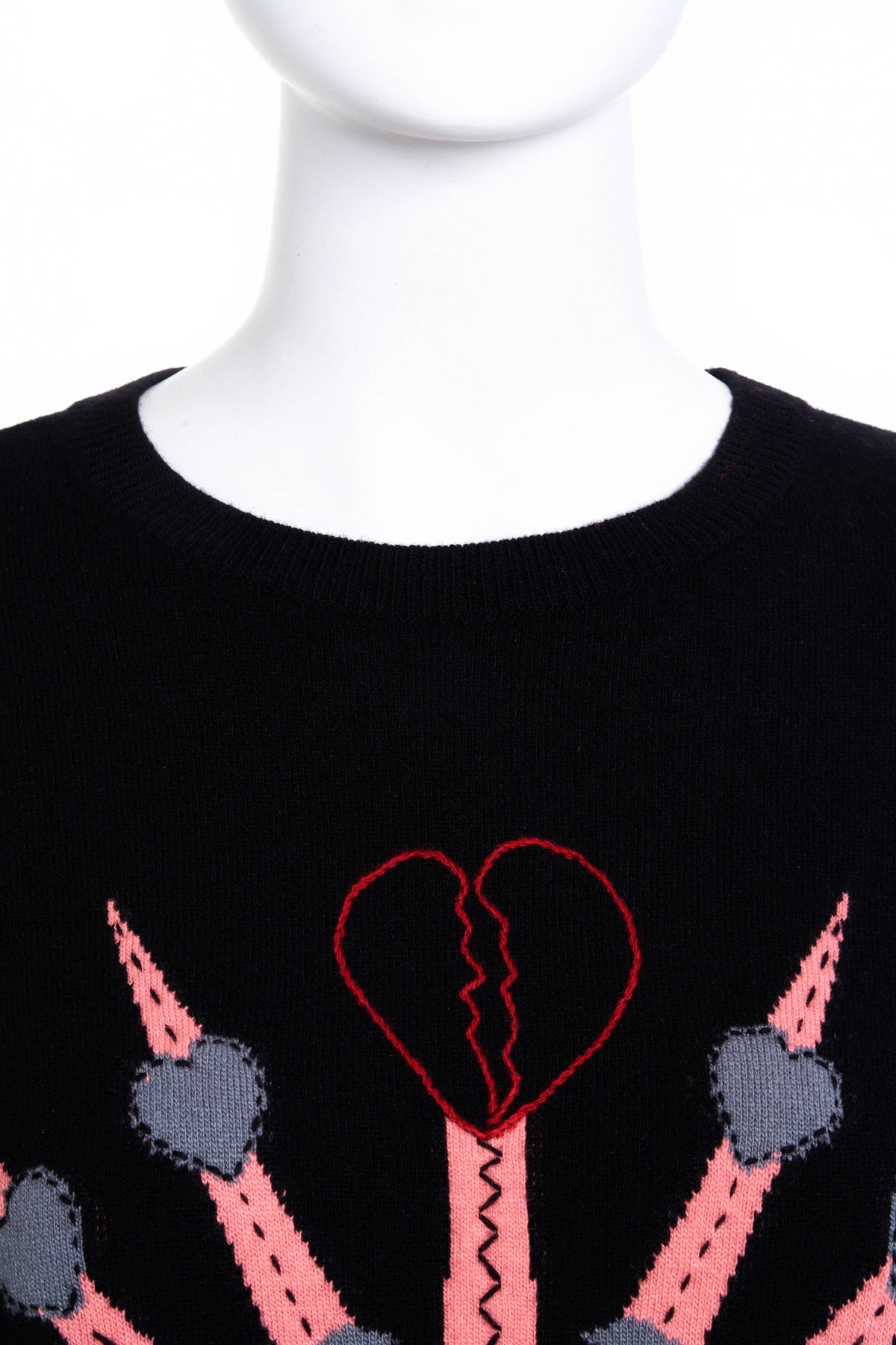 Valentino Heart Seven of Swords Sweater Size M