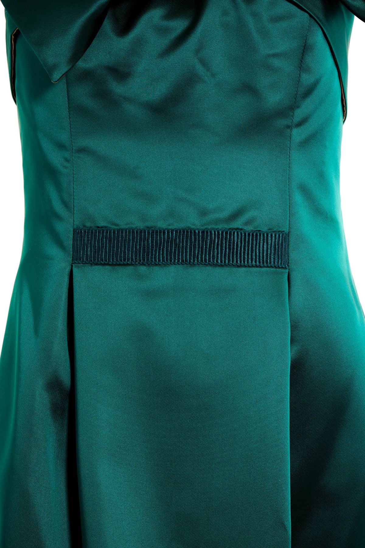 Valentino Vintage Emerald Green Strapless Cocktail Dress Size 42/6