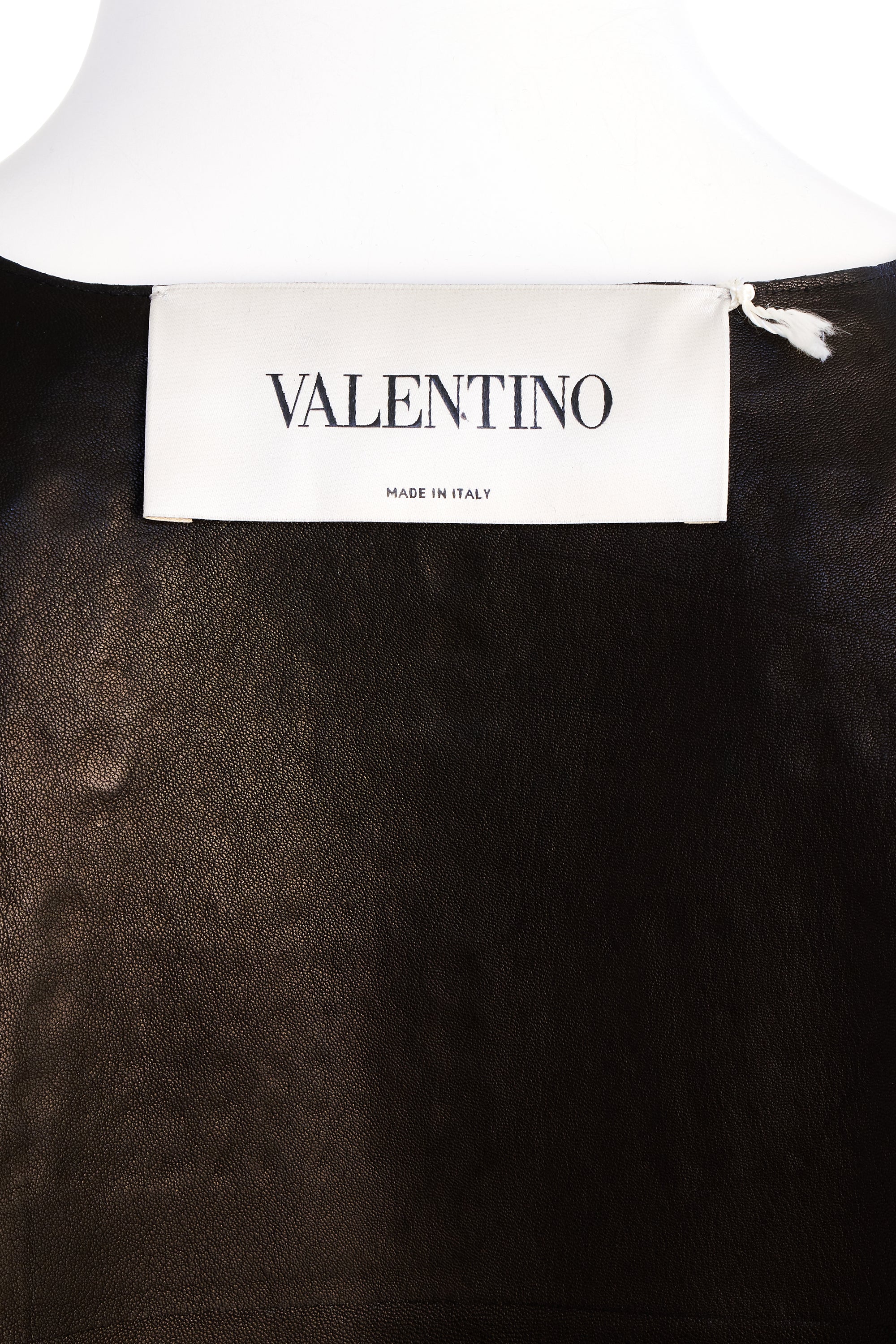 Valentino Spa Black Studded Cape With Fringe Trim