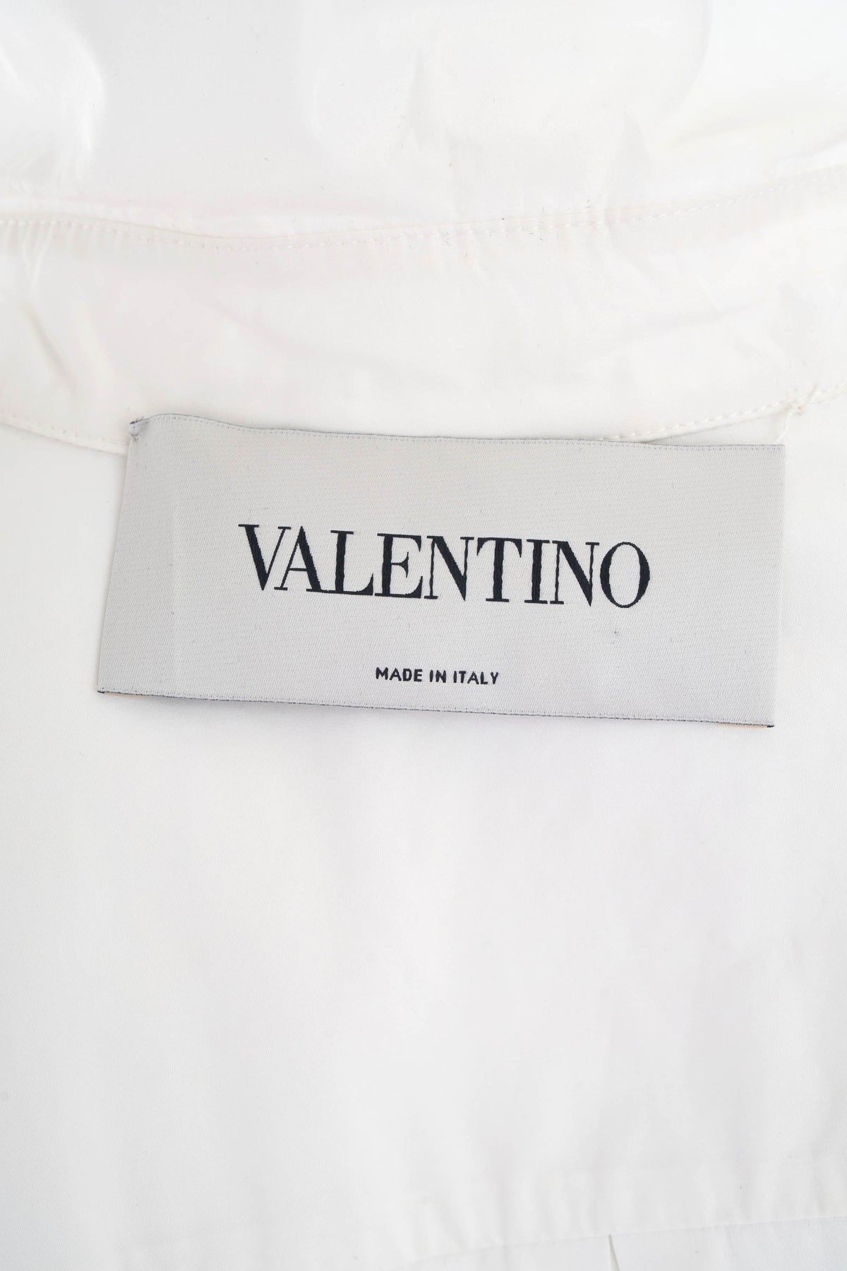 Valentino White Long Sleeve Shirt Dress Size 42/6
