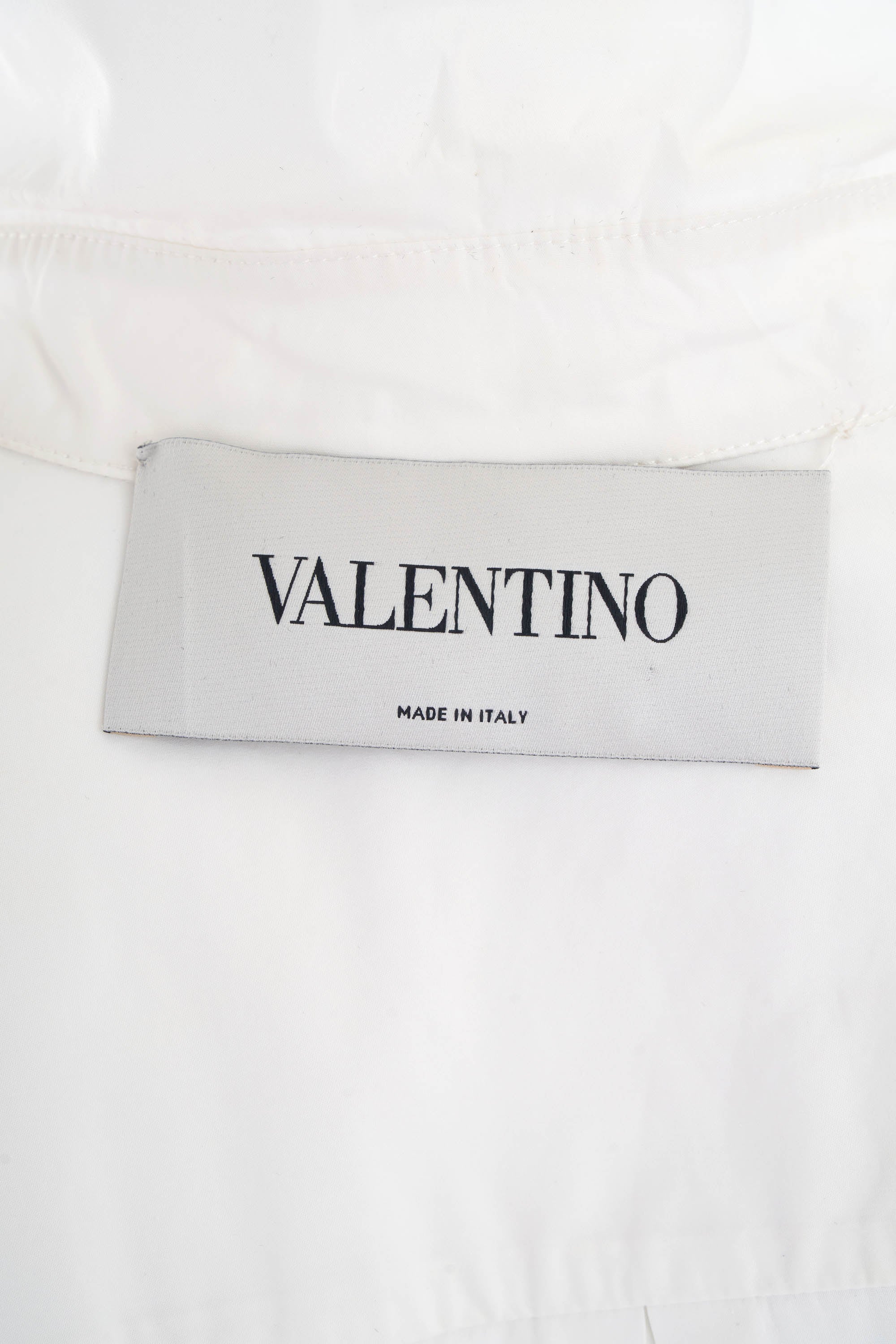 Valentino White Long Sleeve Shirt Dress Size 42/6 - Foxy Valentino White Long Sleeve Shirt Dress Size 42/6 - Foxy