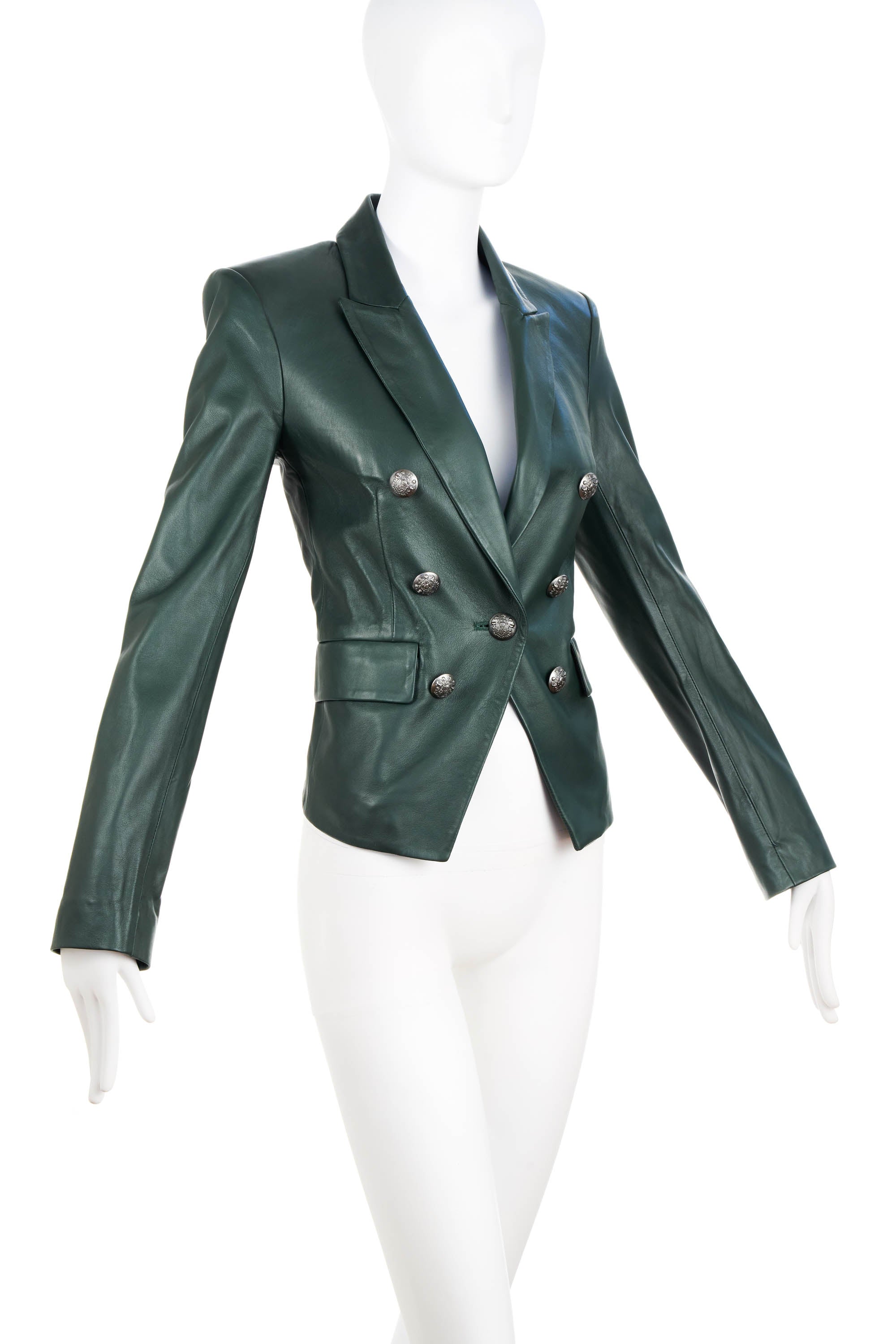 Veronica Beard Green Double Breasted Jacket Size 2