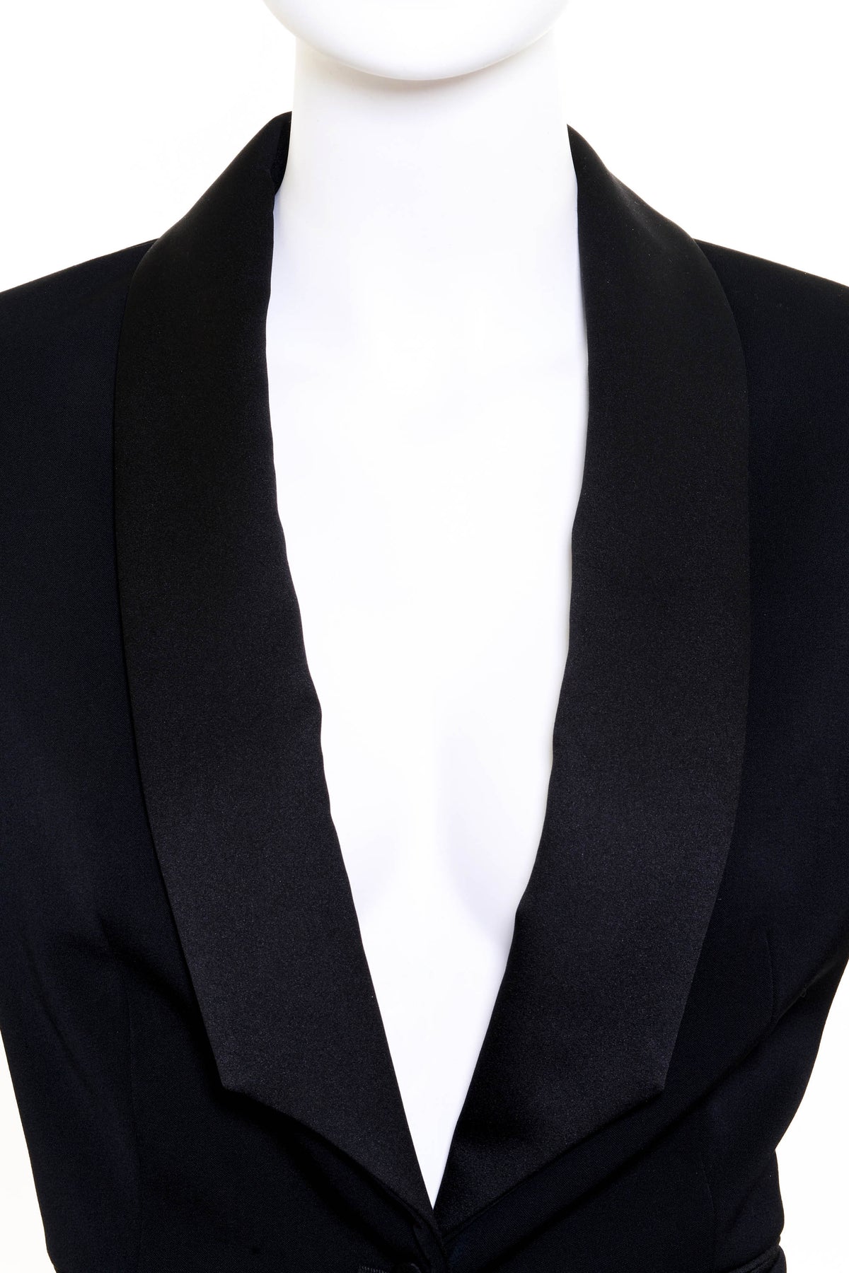 Yves Saint Laurent by Tom Ford Cropped Tuxedo Jacket 1980&#39;s