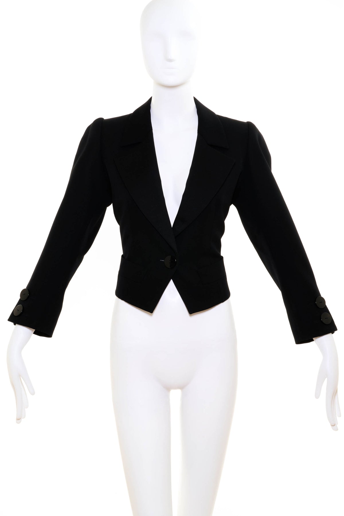 Yves Saint Laurent Boutique Black Jacket 1980&#39;s