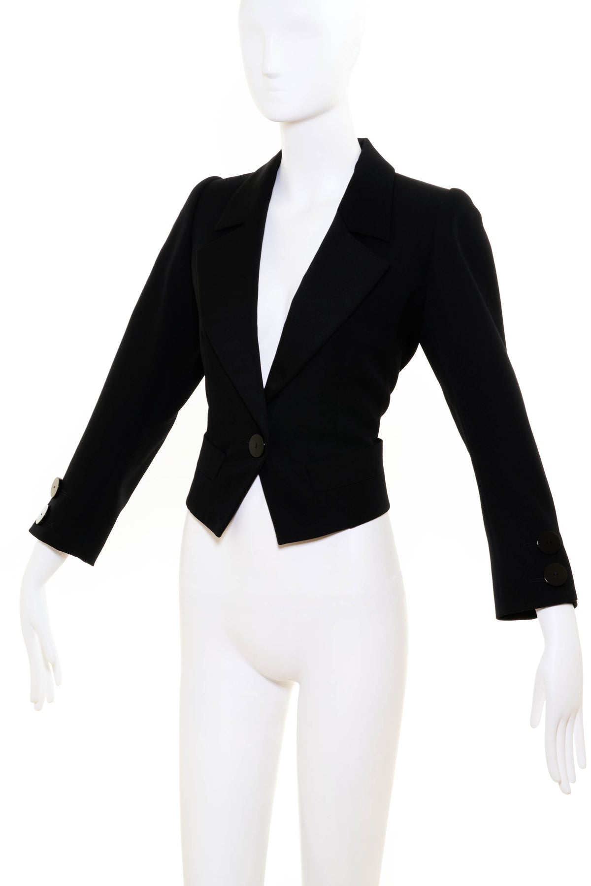 Yves Saint Laurent Boutique Black Jacket 1980&#39;s