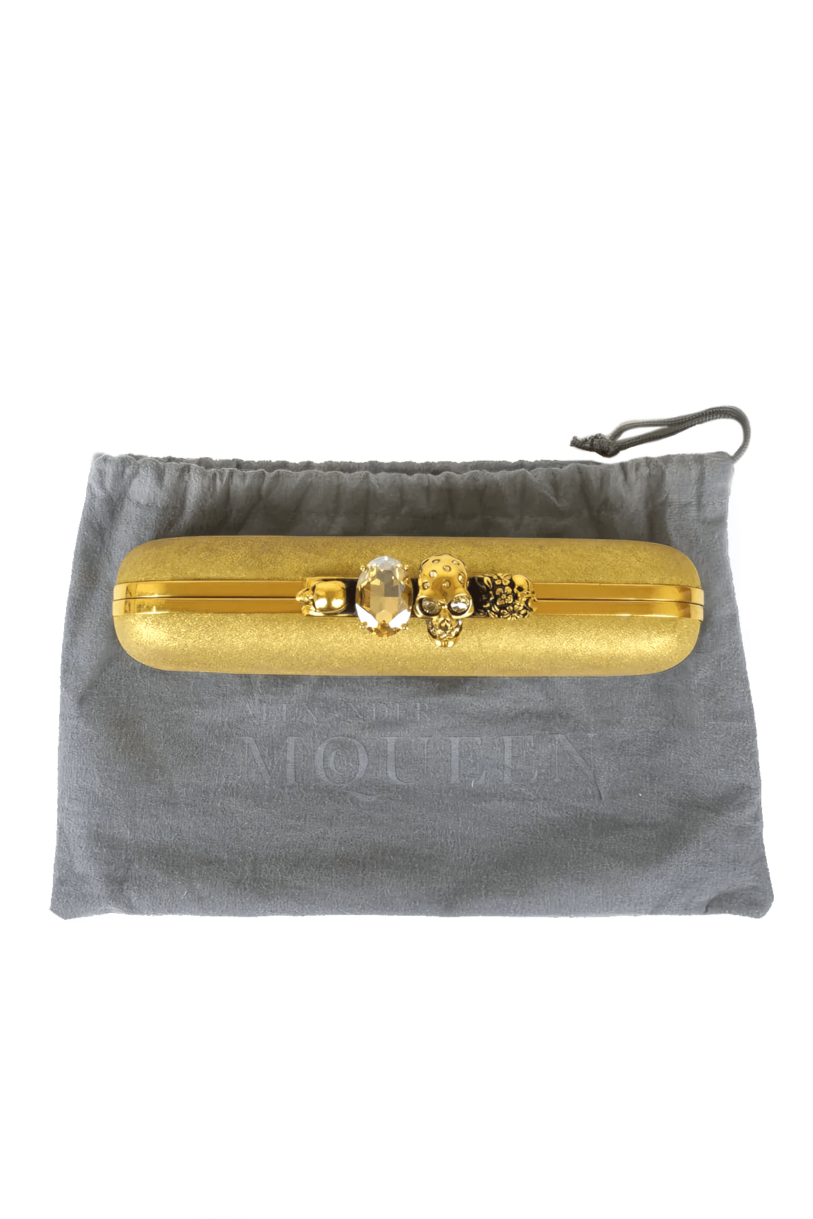 Alexander McQueen Leather Skull Knuckle Clutch - Foxy Alexander McQueen Leather Skull Knuckle Clutch - Foxy
