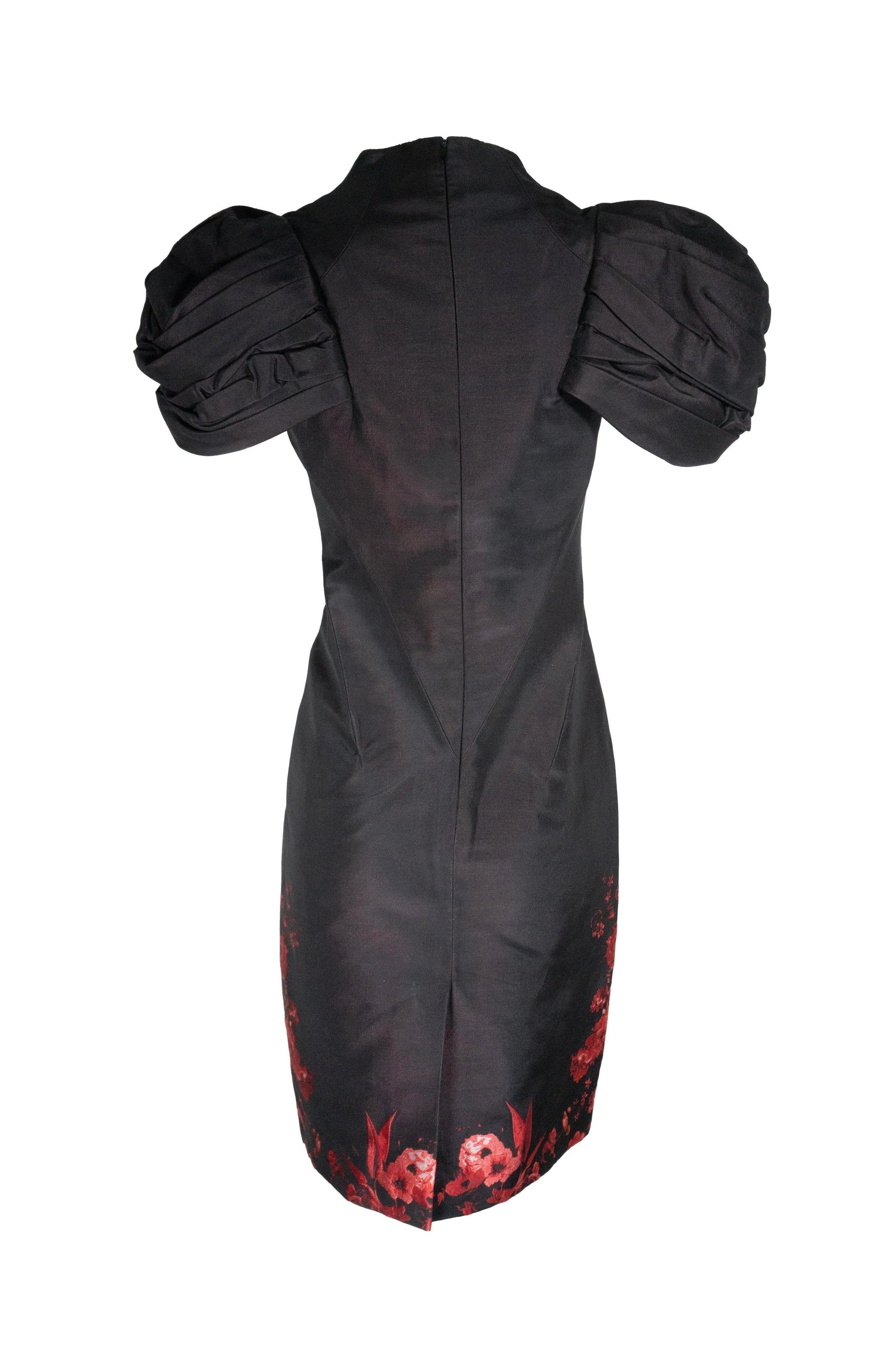 maroon velvet dress Freja Velvet Mini Dress With Gloves in Burgundy