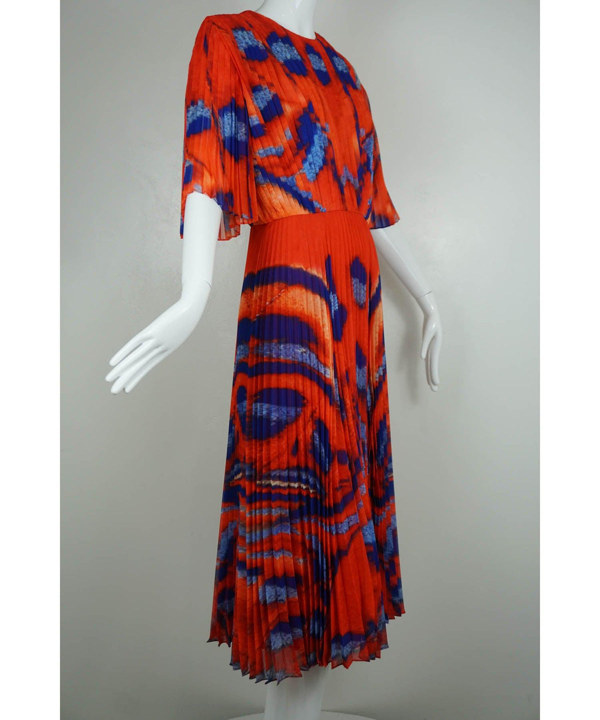 Altuzarra Tandoori Moth Pleated Dress 2021 Fall Sz 38