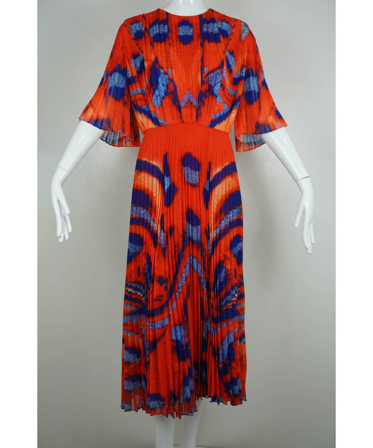 Altuzarra Tandoori Moth Pleated Dress 2021 Fall Sz 38