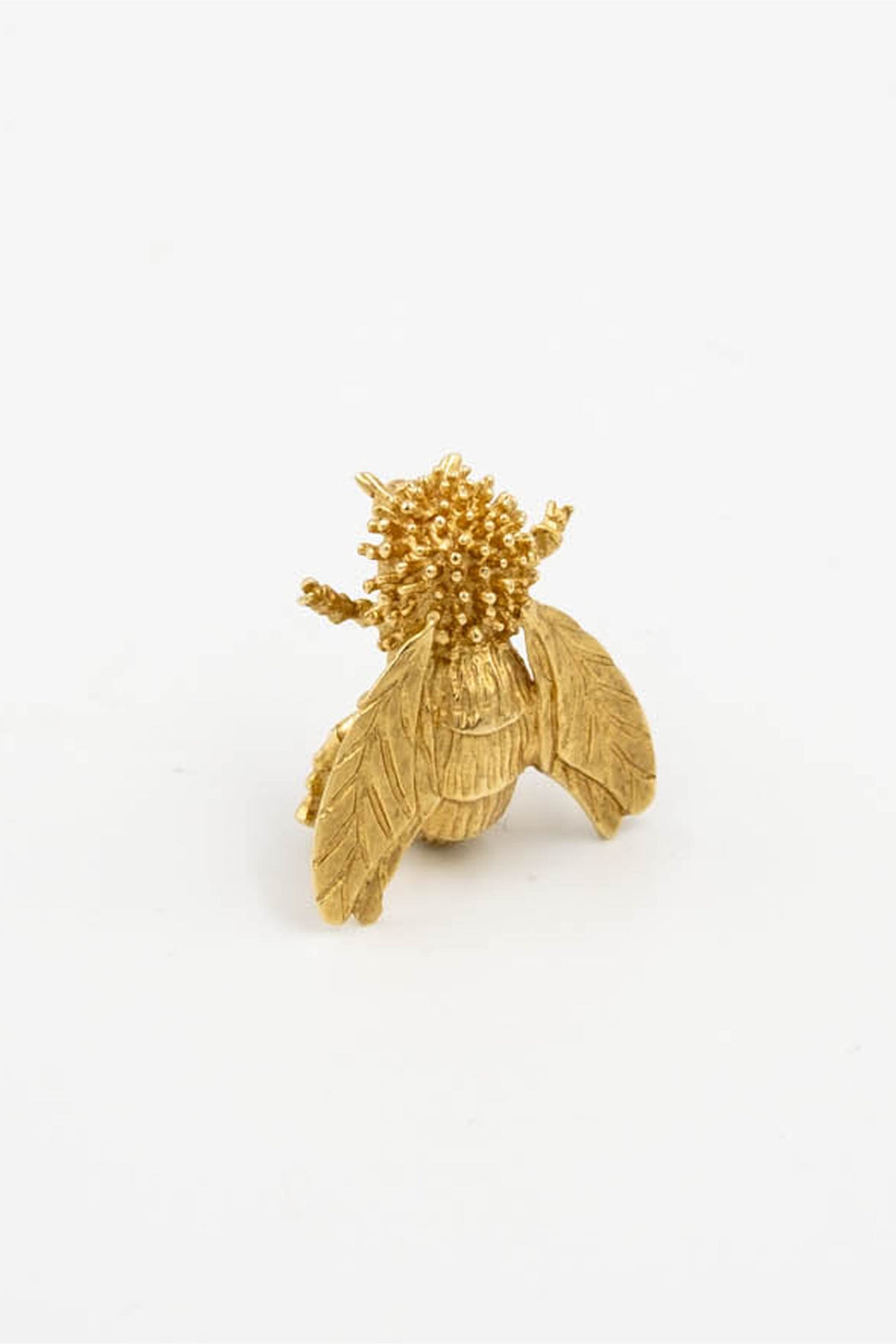 Vintage Bee Brooch Artesian 14k Yellow Gold 1970s V1