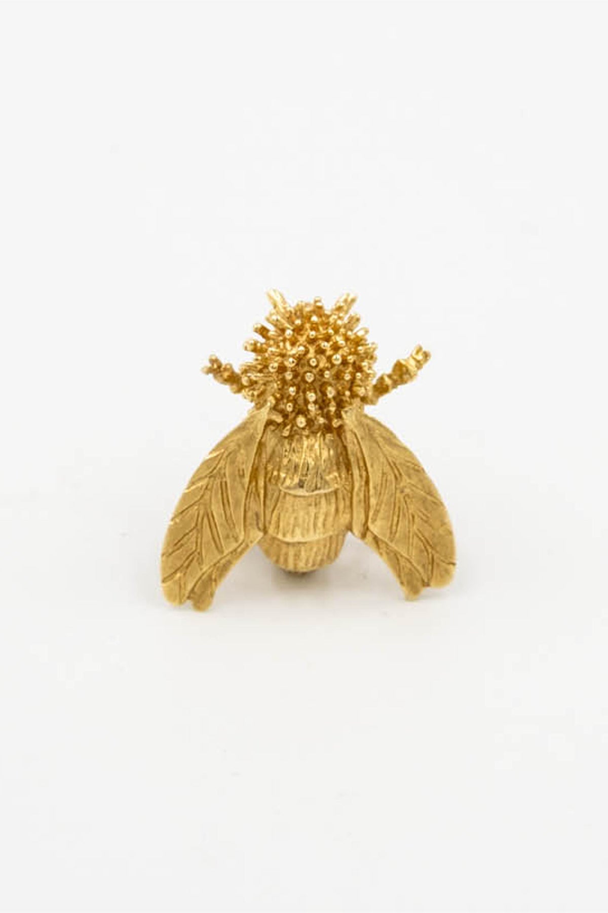 Vintage Bee Brooch Artesian 14k Yellow Gold 1970s V1
