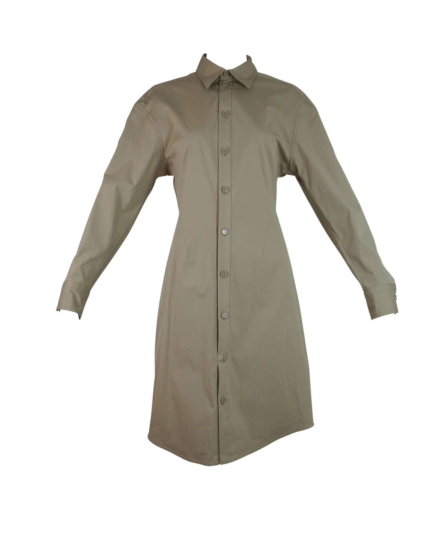 Bottega Veneta Cotton Shirt Dress 38/4 - Foxy Couture Carmel