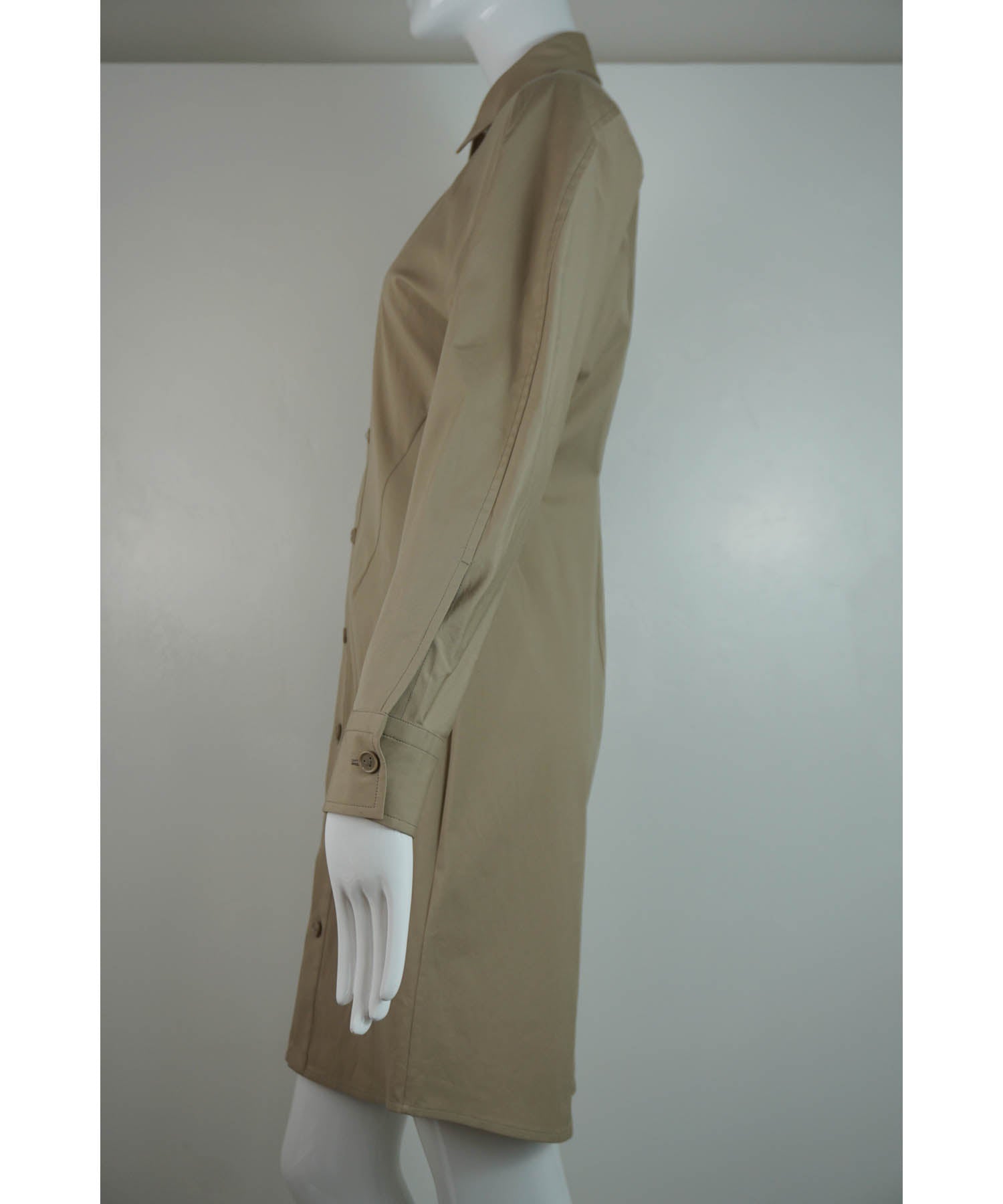 Bottega Veneta Cotton Shirt Dress 38/4 - Foxy Couture Carmel