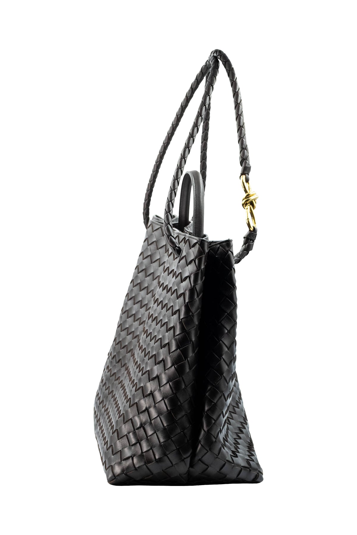 Bottega Veneta Large Brown Intrecciato Andiamo Tote Purse