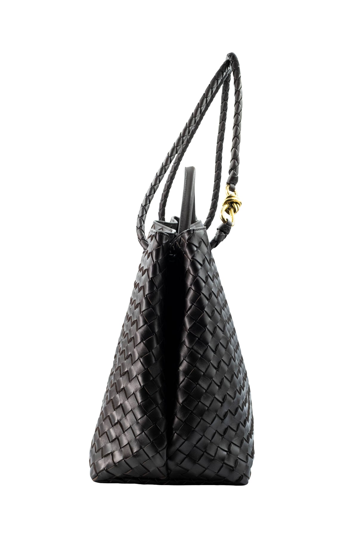 Bottega Veneta Large Brown Intrecciato Andiamo Tote Purse