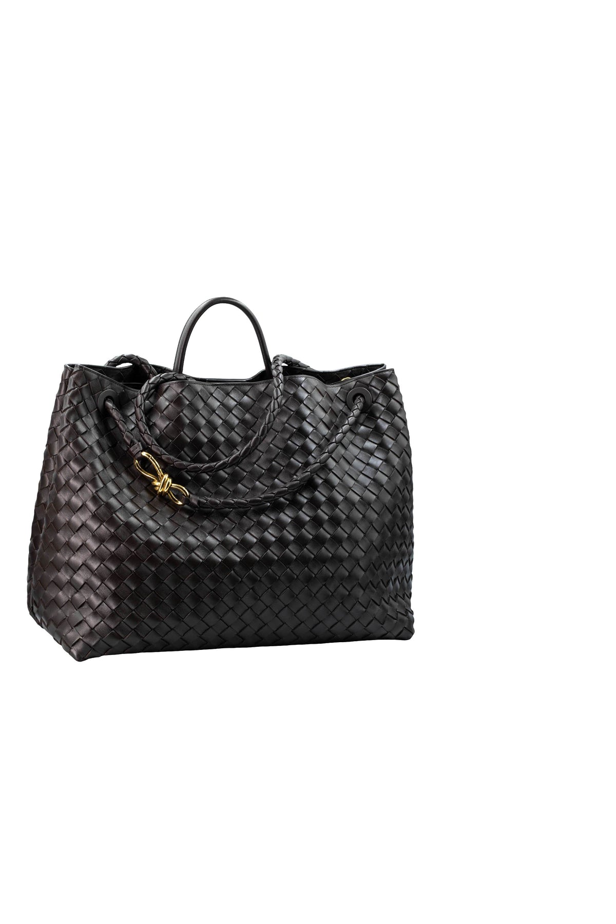 Bottega Veneta Large Brown Intrecciato Andiamo Tote Purse