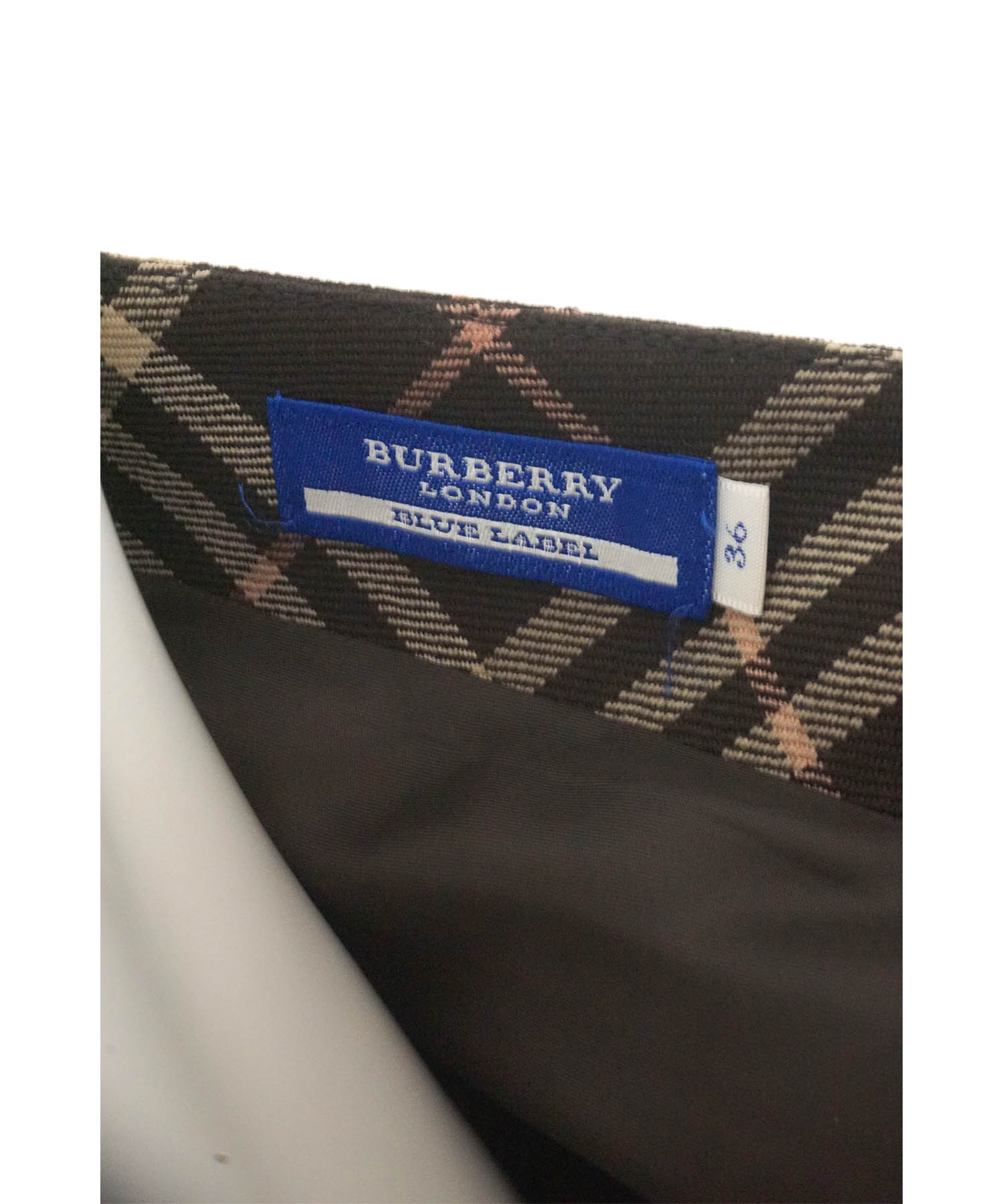 Burberry London Plaid Pleated Mini Skirt