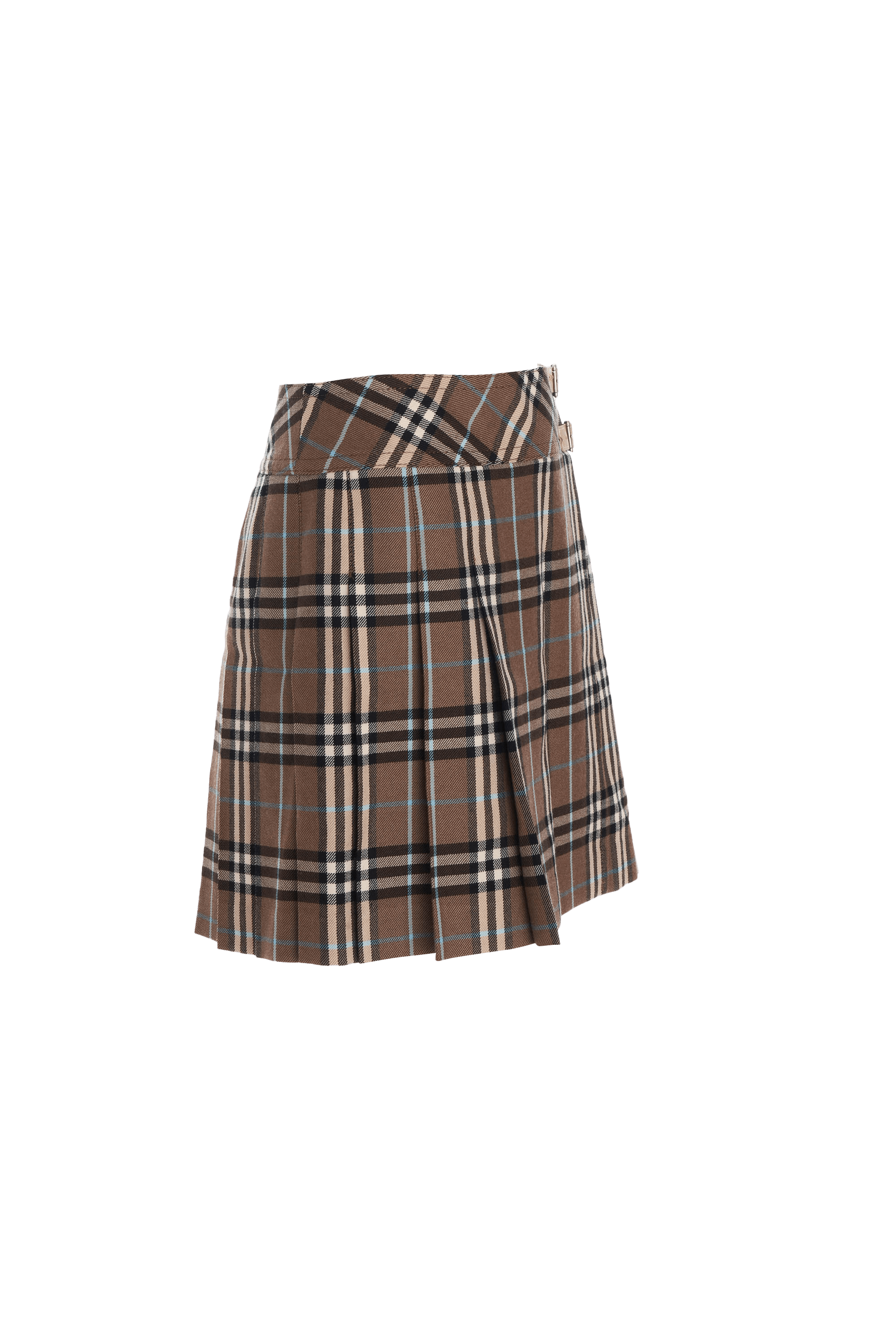 Burberry London Y2K Taupe Nova Check Skirt