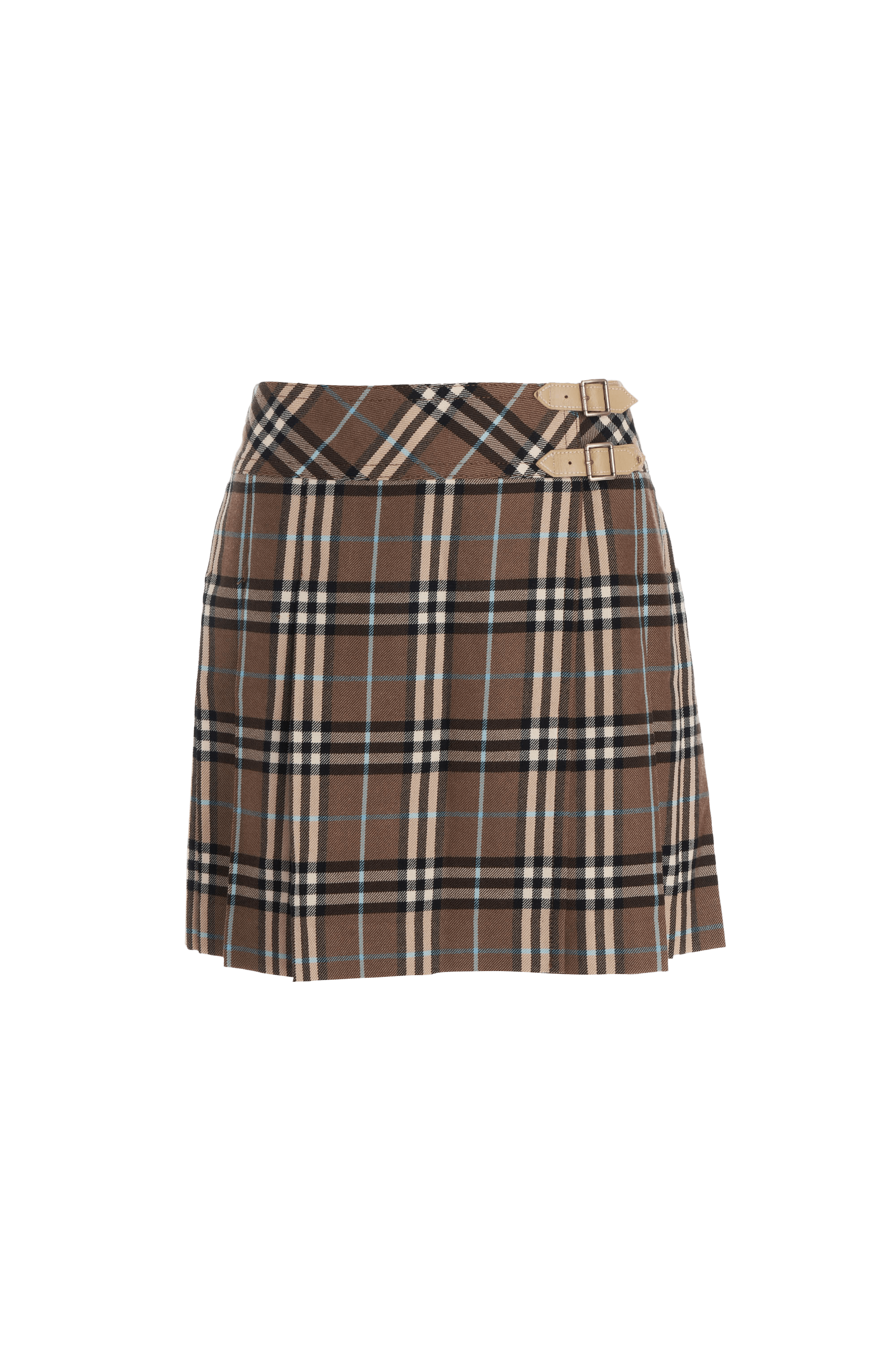 Burberry London Y2K Taupe Nova Check Skirt - Foxy Couture Carmel