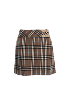 #BURBERRYLONDONBLUELABEL　スカート 美品】BurberryBLUELABELチェック膝上フレアスカート
