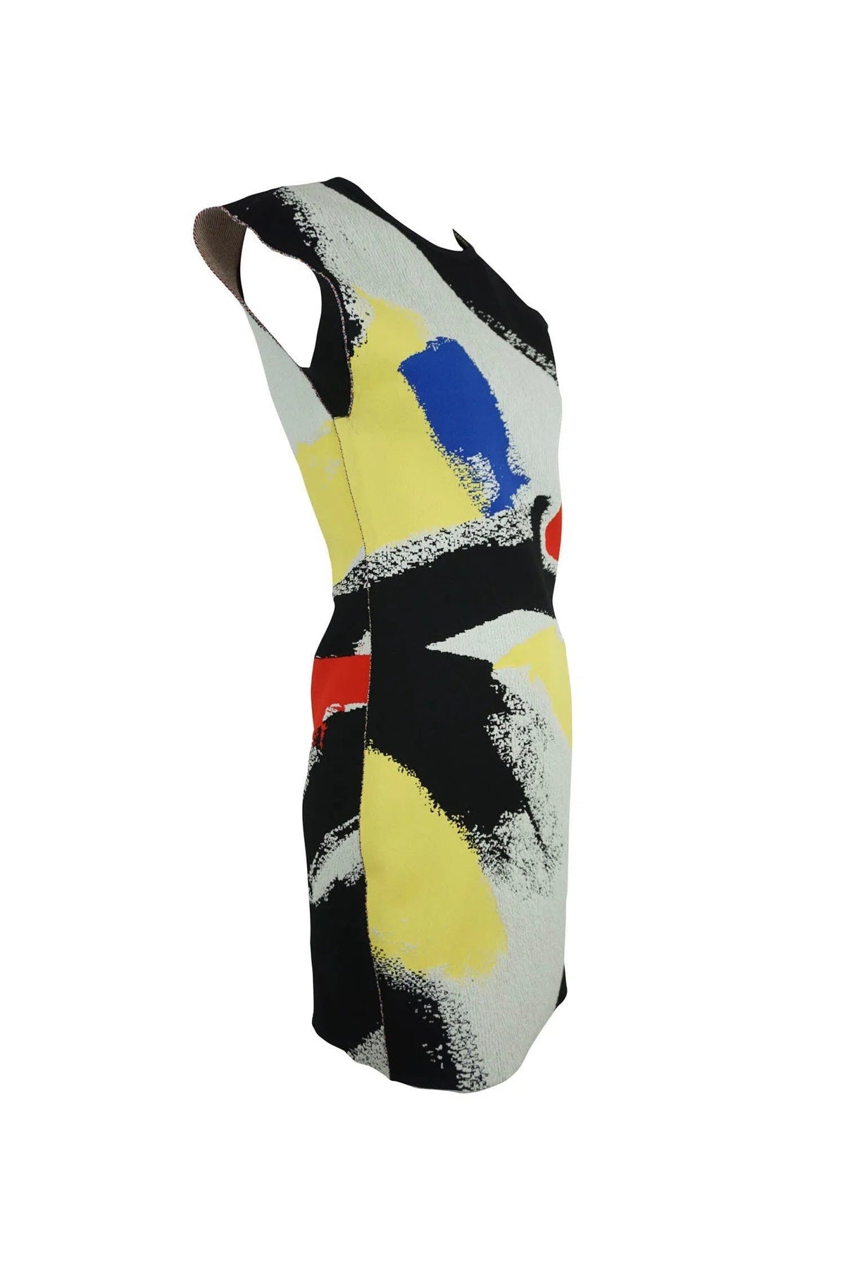 Celine by Phoebe Philo Primary Brushstroke Dress 2014 Spring