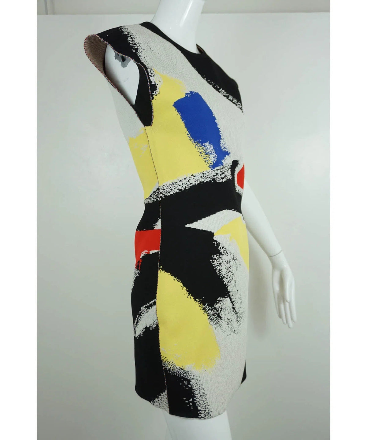 Celine by Phoebe Philo Primary Brushstroke Dress 2014 Spring