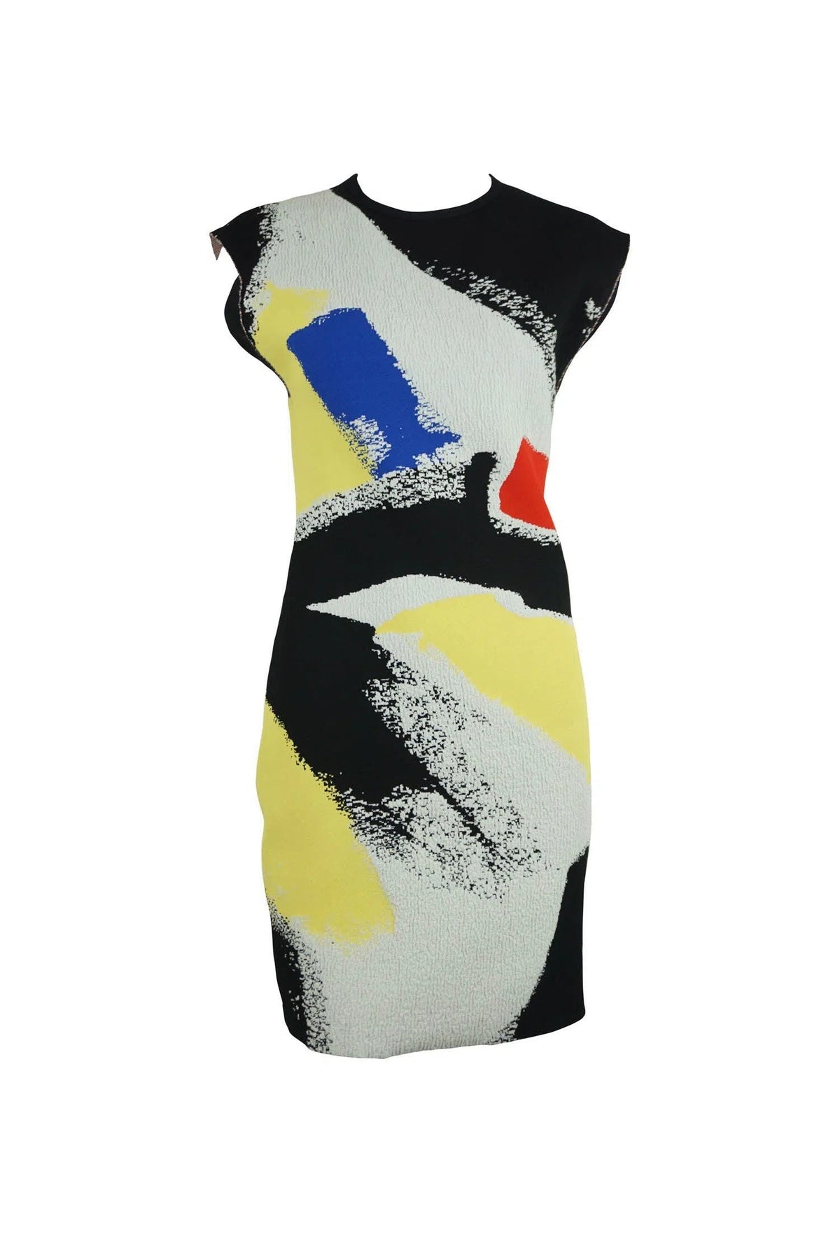 Celine by Phoebe Philo Primary Brushstroke Dress 2014 Spring