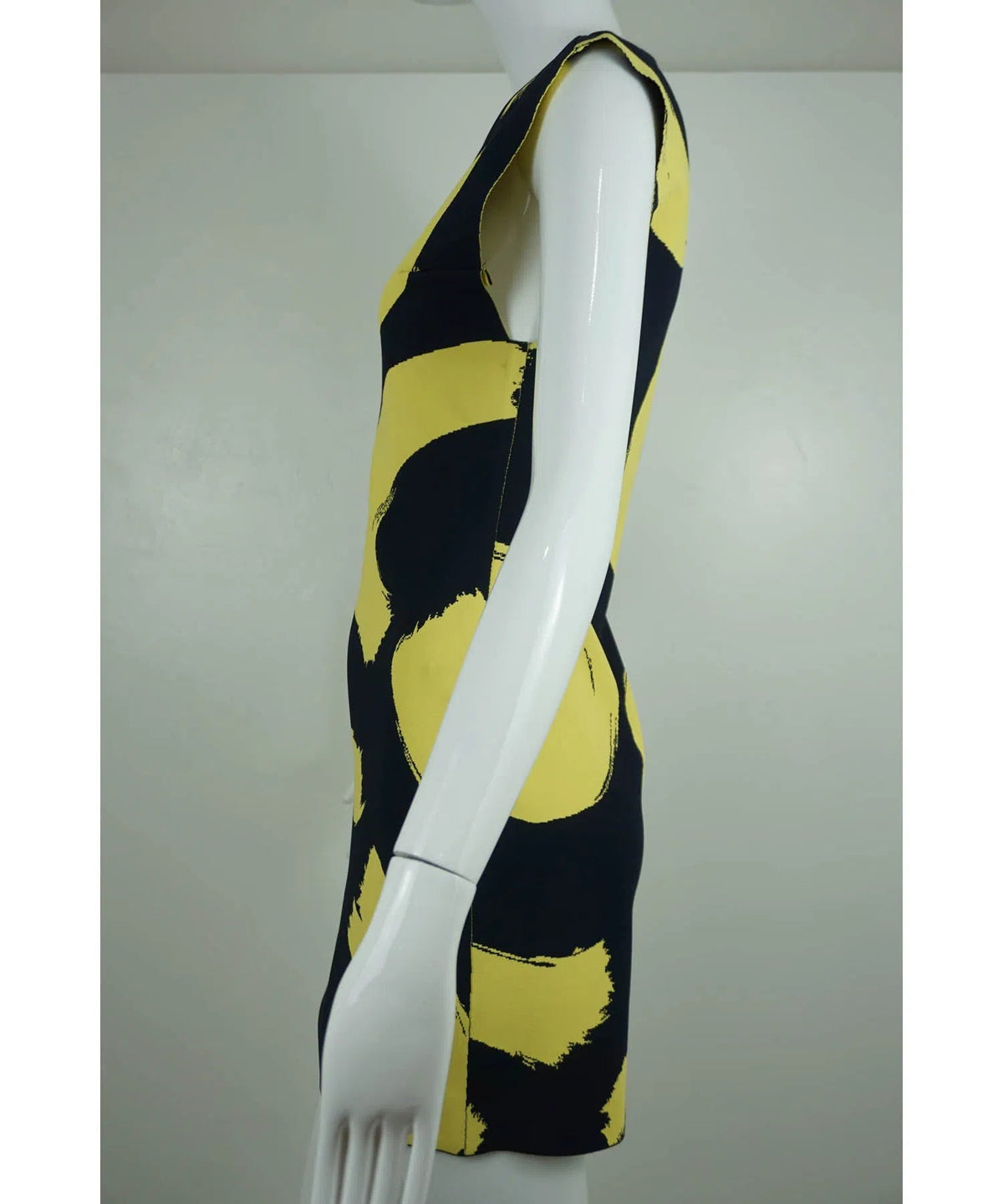 Celine by Phoebe Philo Yellow Brushstroke Dress 2014 Spring