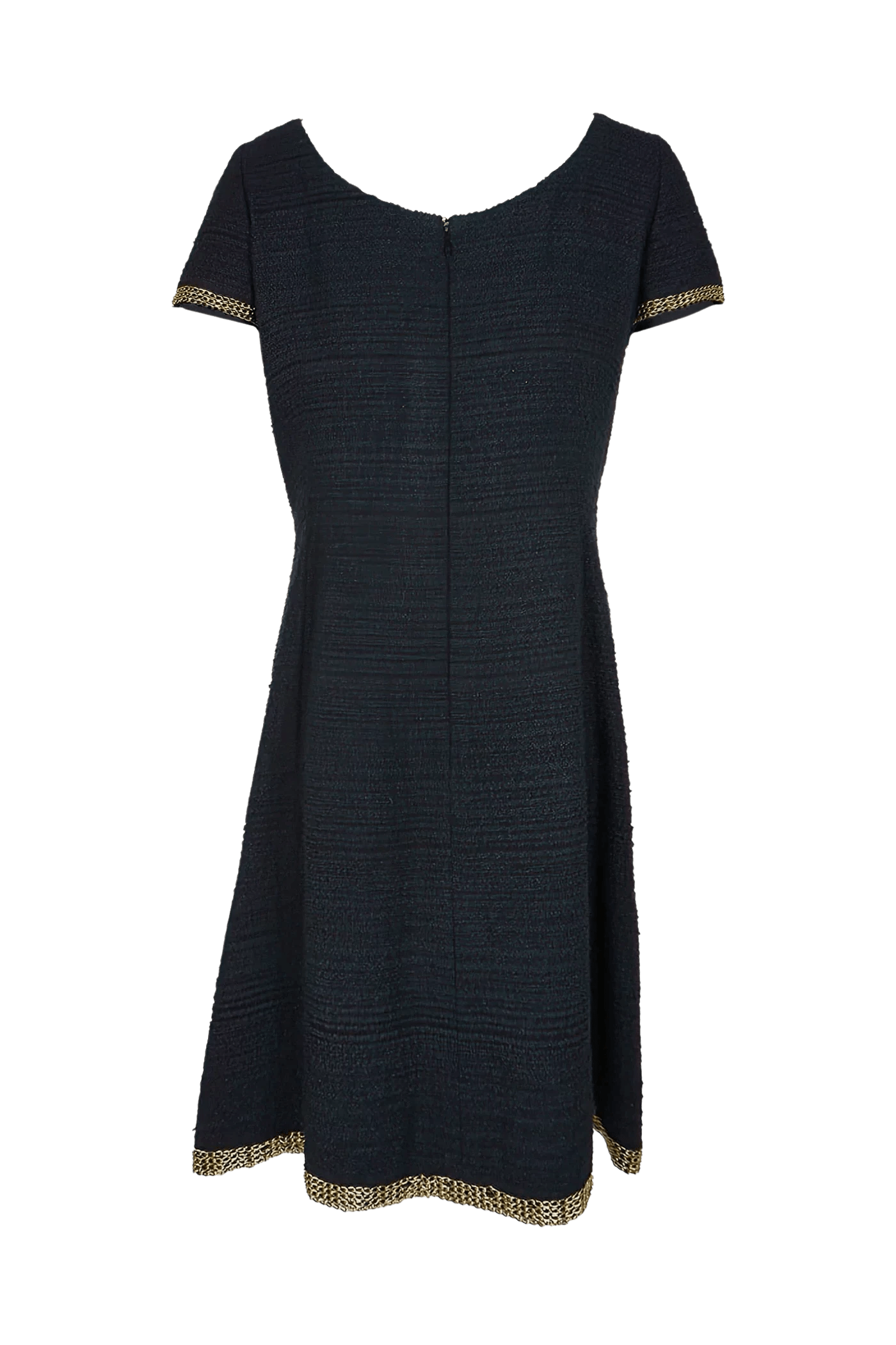 Chanel 2008 Chain Tweed Dress - Foxy Couture Carmel