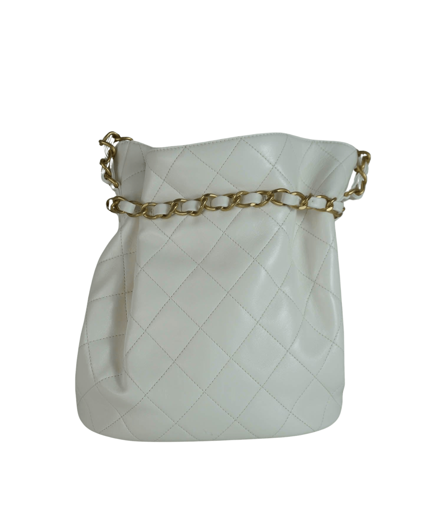 Chanel 2023 SS Casual Style Lambskin Bucket Bag - Foxy Couture Carmel