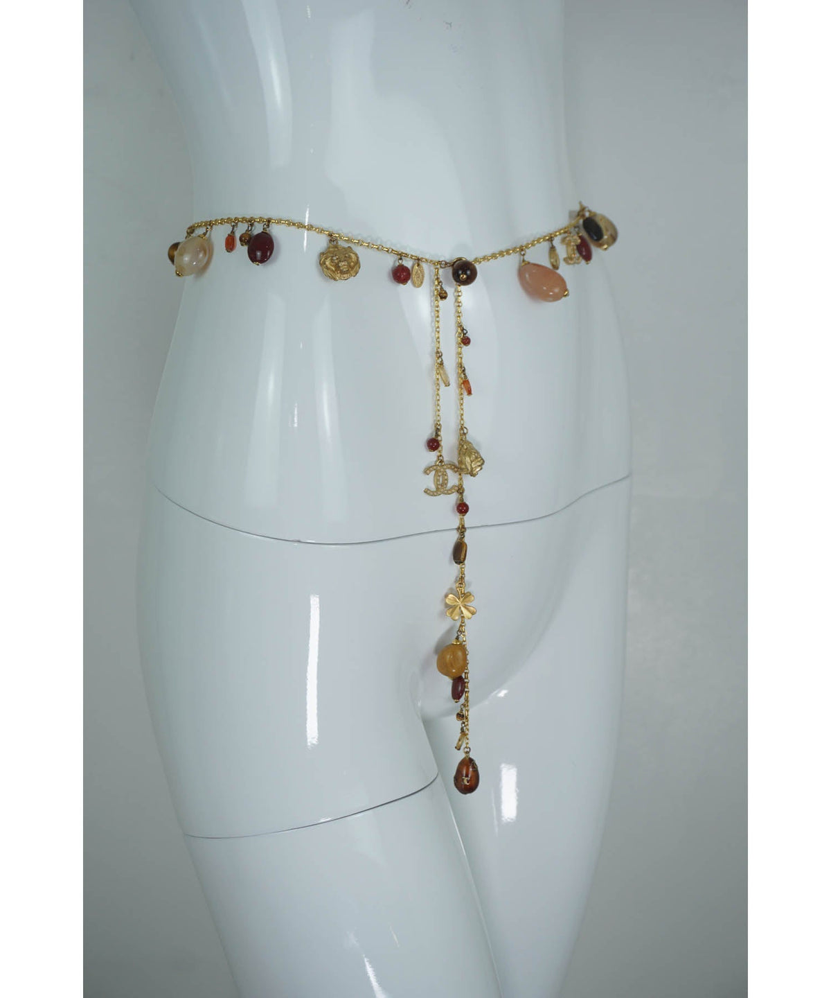 Chanel Animal Charm and Gemstone Bead Necklace 2001