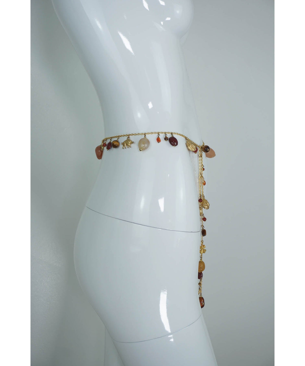 Chanel Animal Charm and Gemstone Bead Necklace 2001