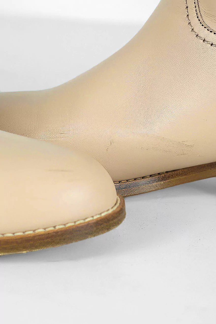 Chanel 2025 boots beige