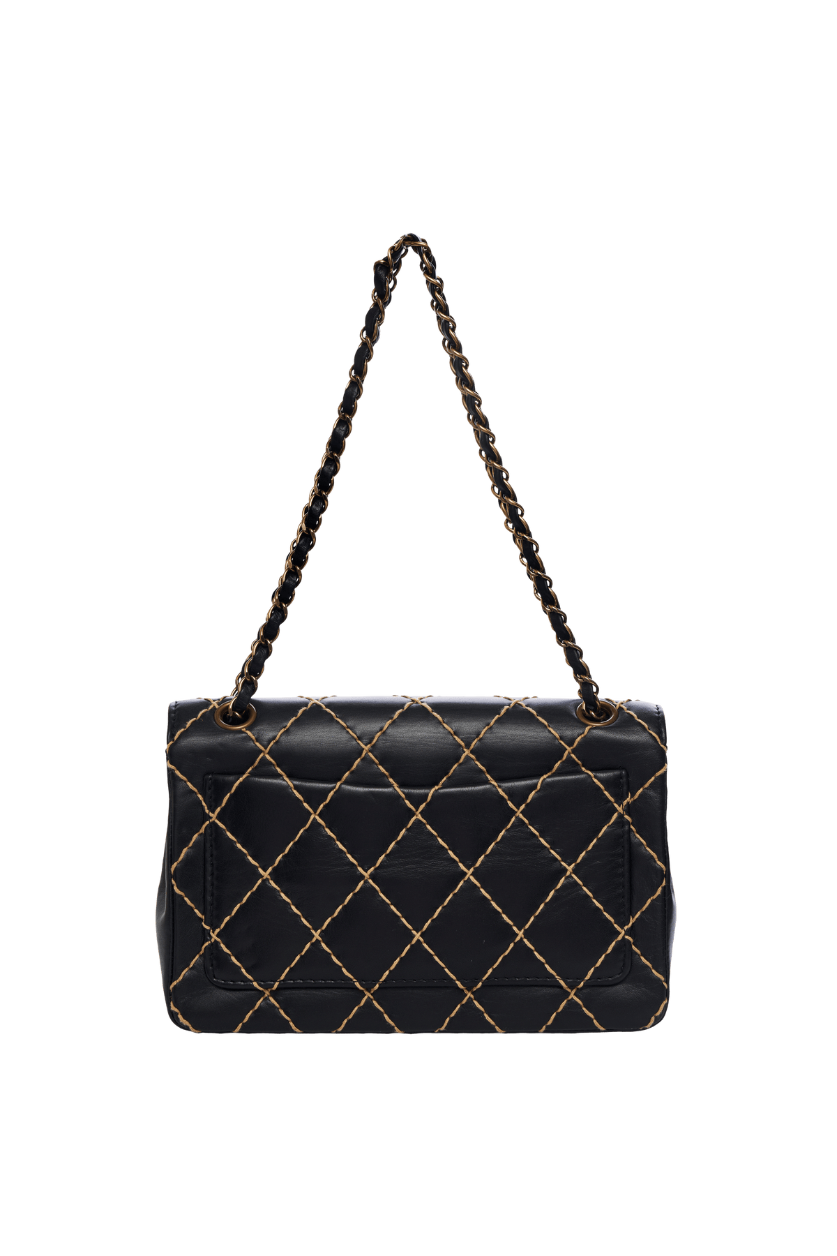 Chanel Black Wild Stitch Purse 2000