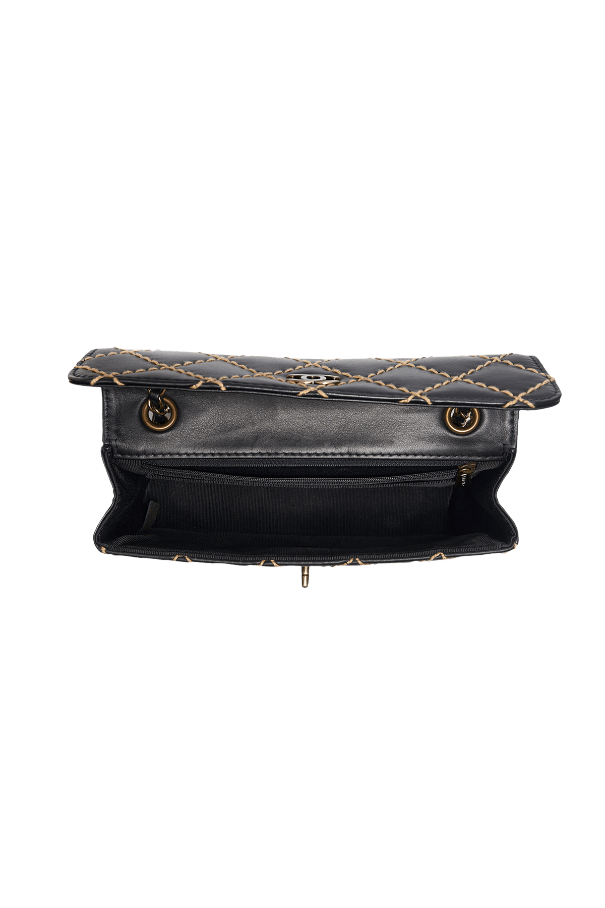 Chanel Black Wild Stitch Purse 2000