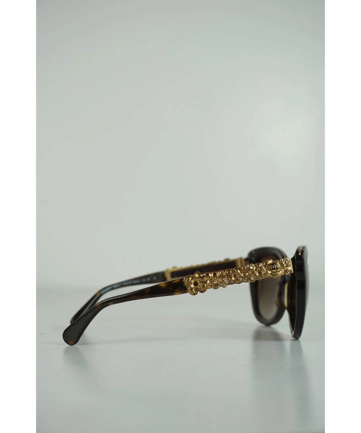 Chanel Brown / Gold Bijoux Polarized Sunglasses