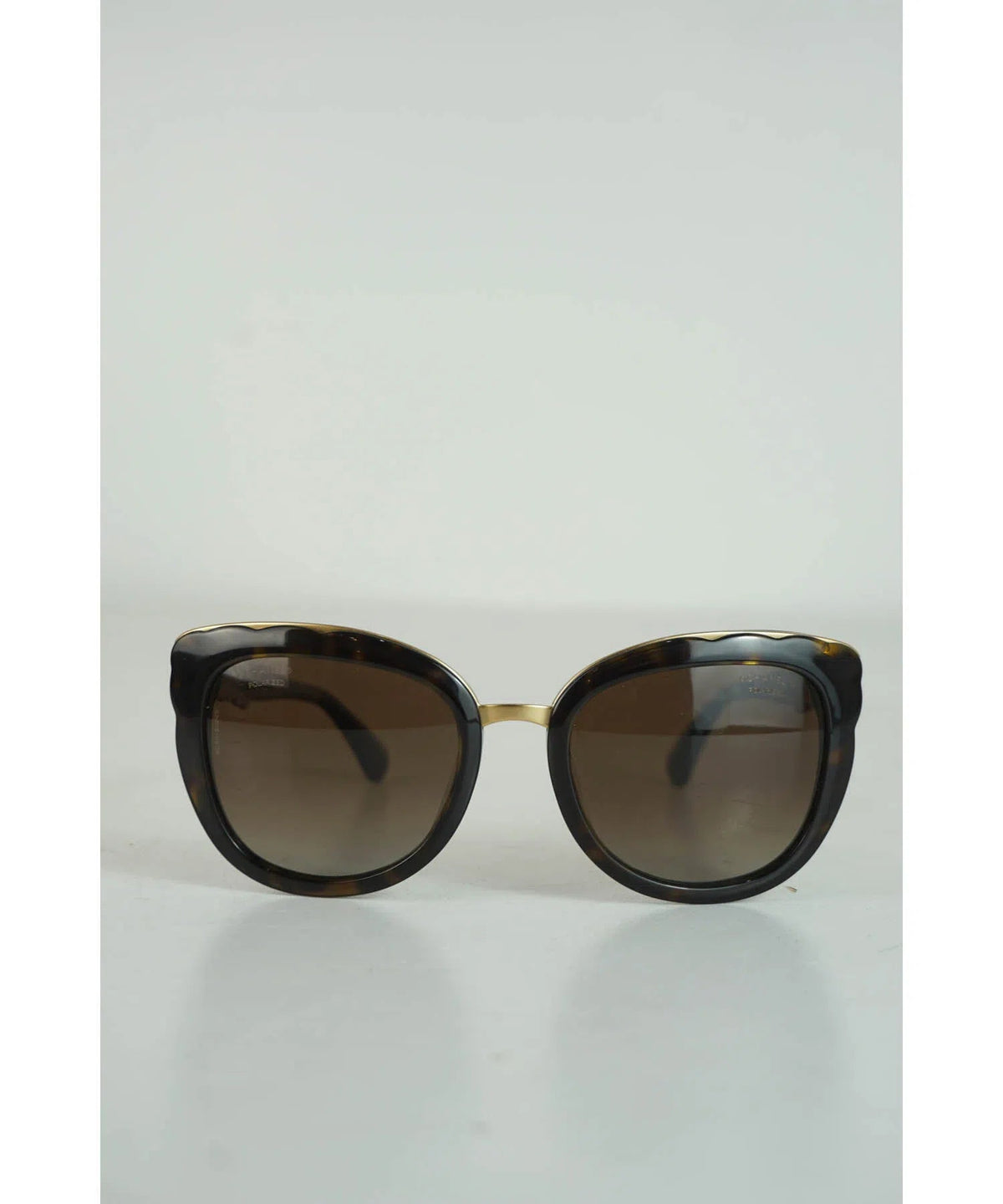 Chanel Brown / Gold Bijoux Polarized Sunglasses