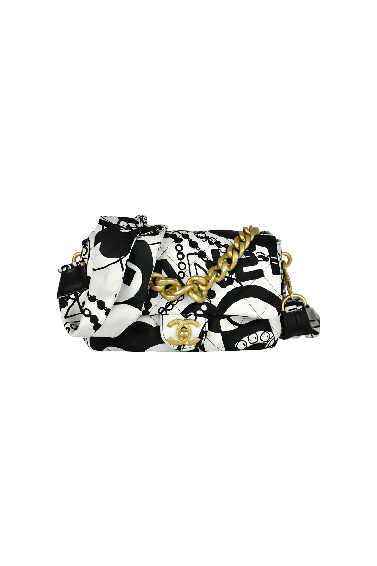 Chanel &quot;Deer Coco&quot; Mini Single Flap Fabric Purse - Cruise 2022