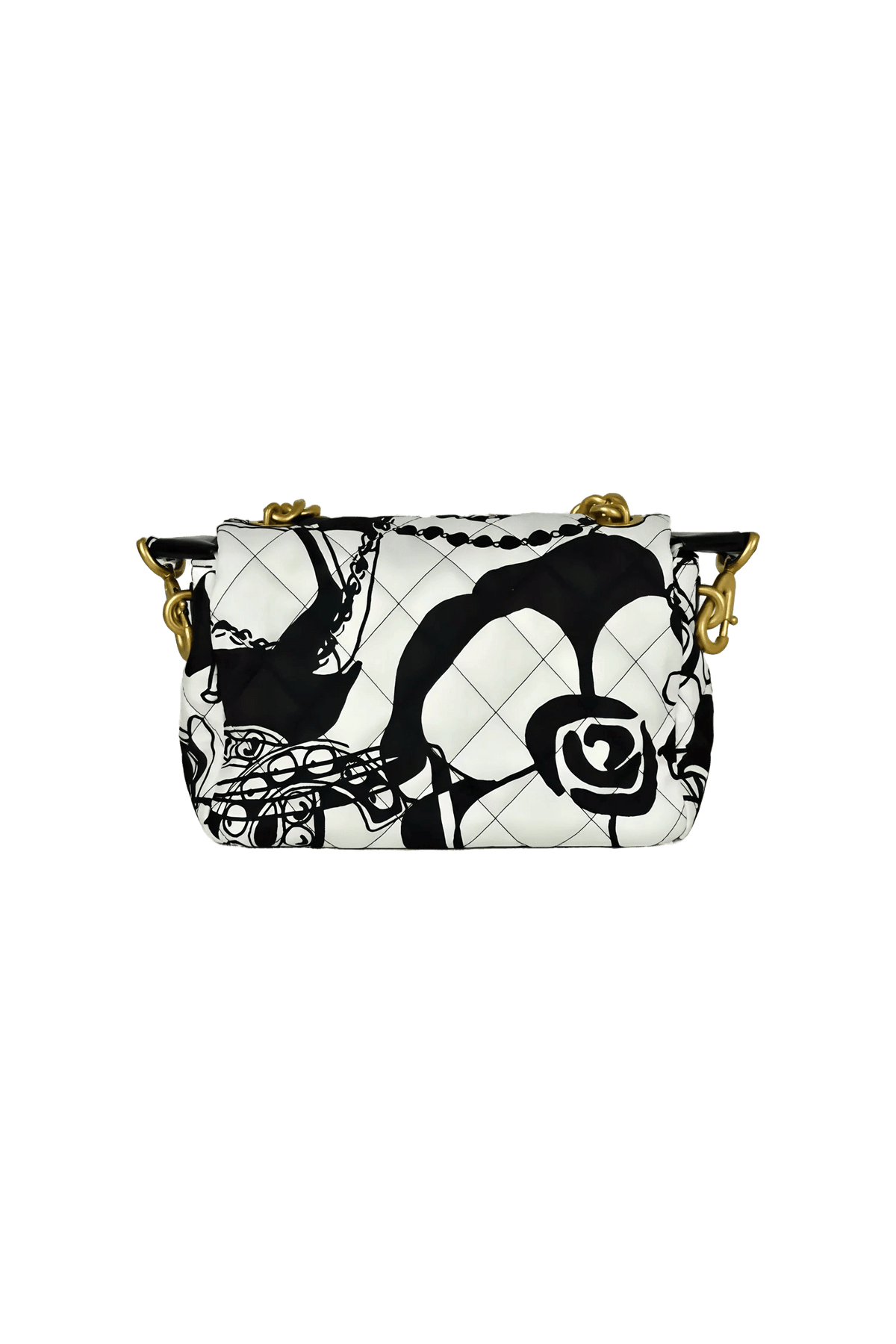 Chanel &quot;Deer Coco&quot; Mini Single Flap Fabric Purse - Cruise 2022