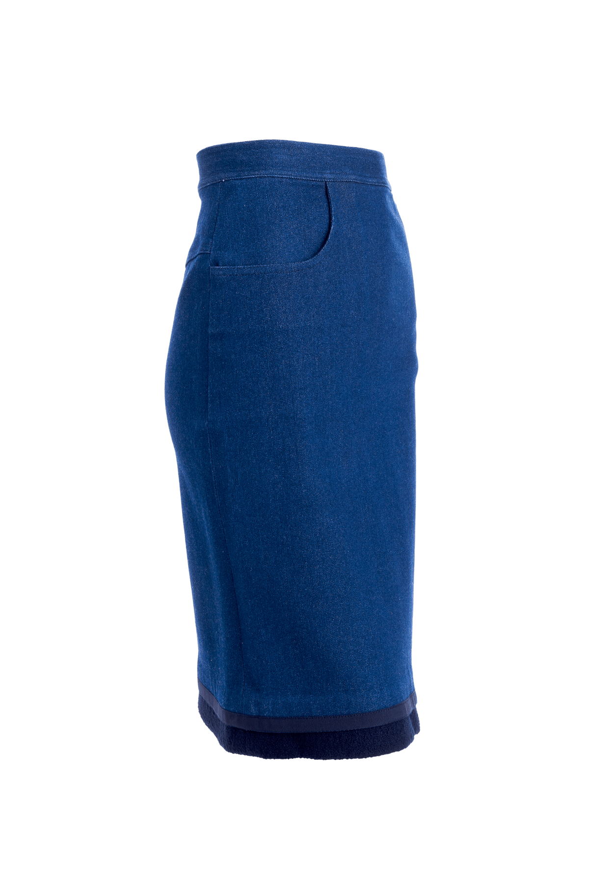 Chanel Denim Boucle Pencil Skirt