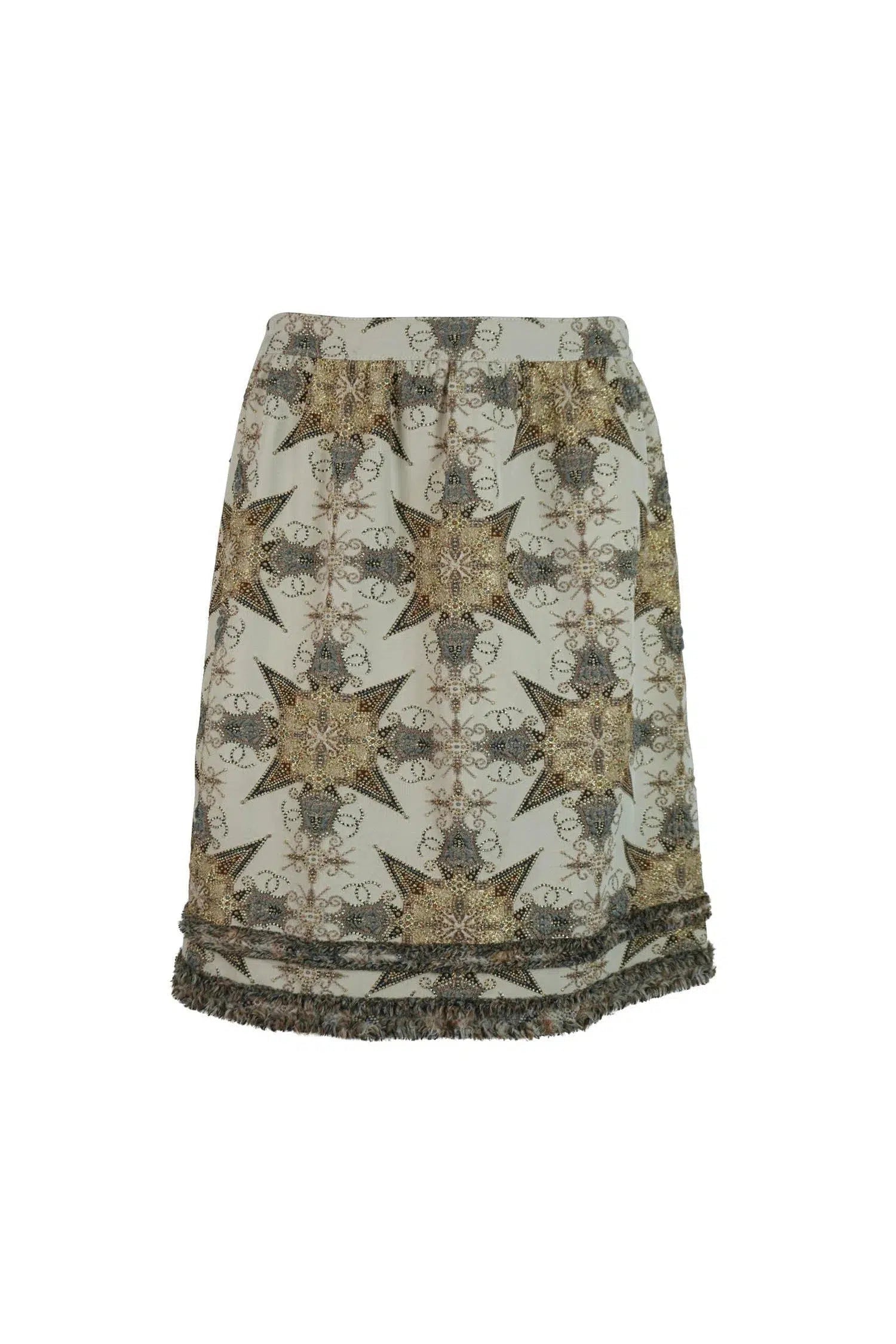Chanel Embellished Skirt 40/8 - Foxy Couture Carmel