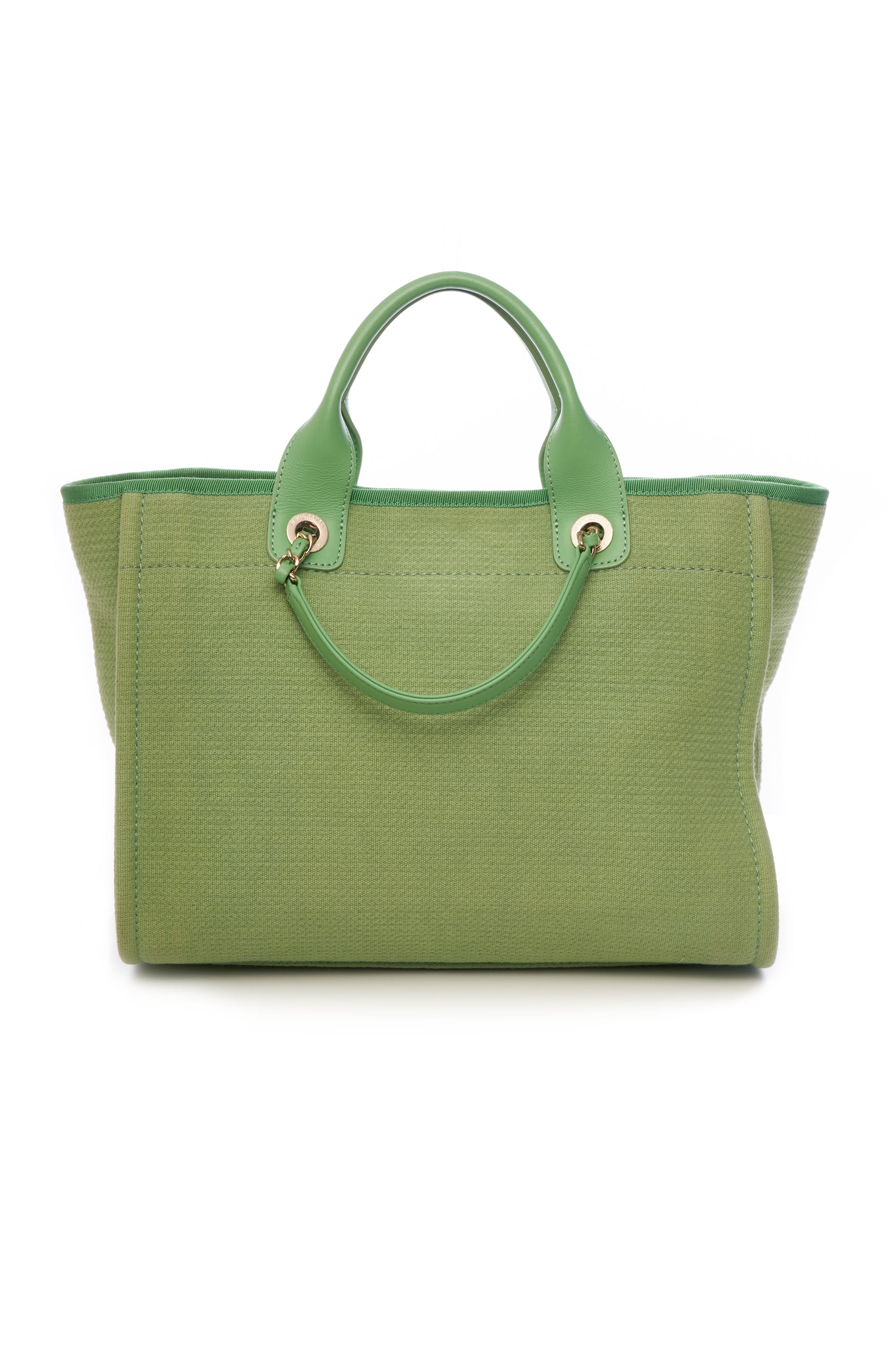 Chanel Green Deauville Tote Bag