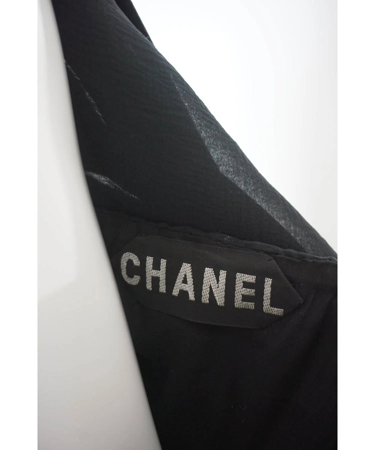 Chanel Haute Couture Black Silk Dress