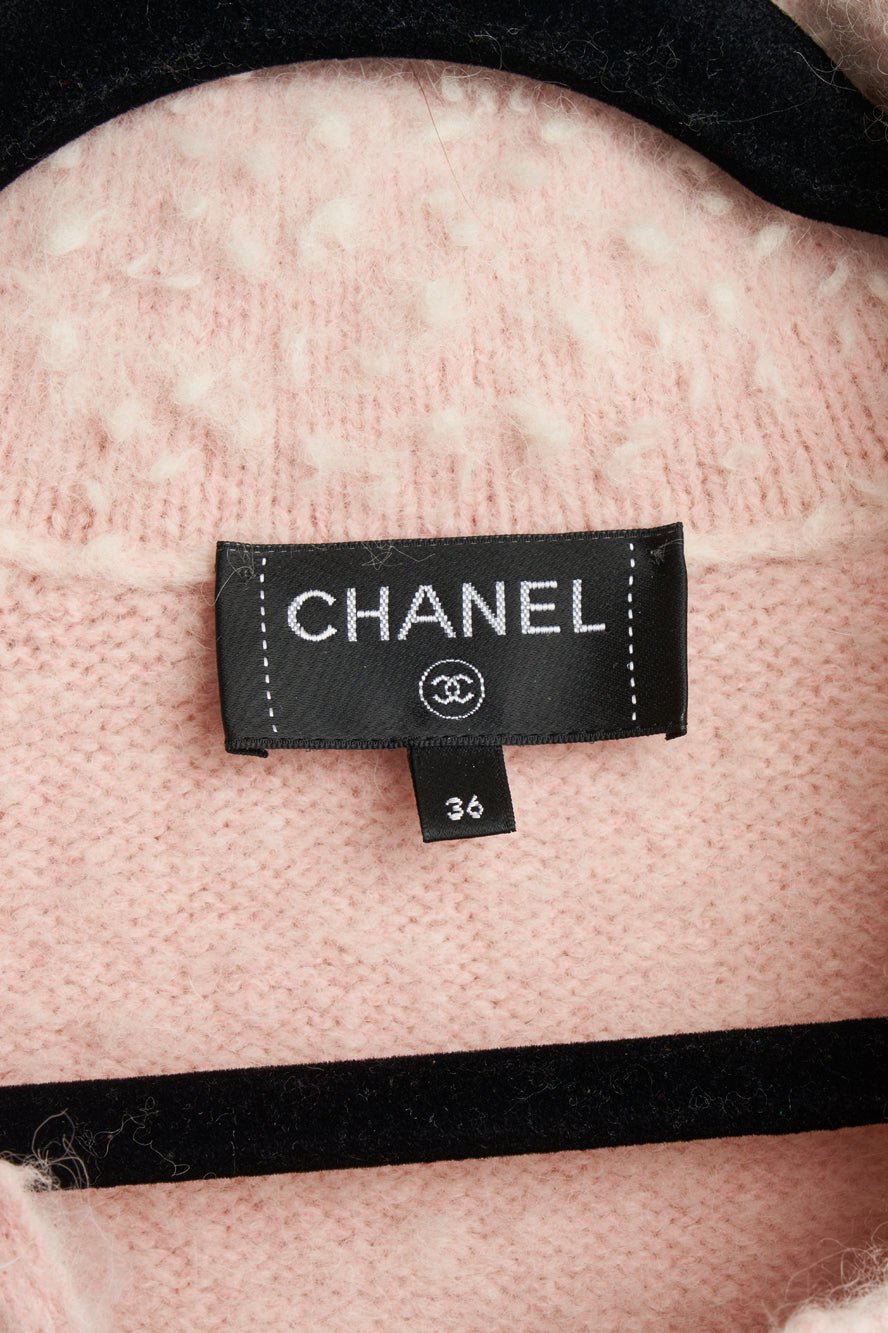 Chanel Pink Turn Lock Cardigan 2021
