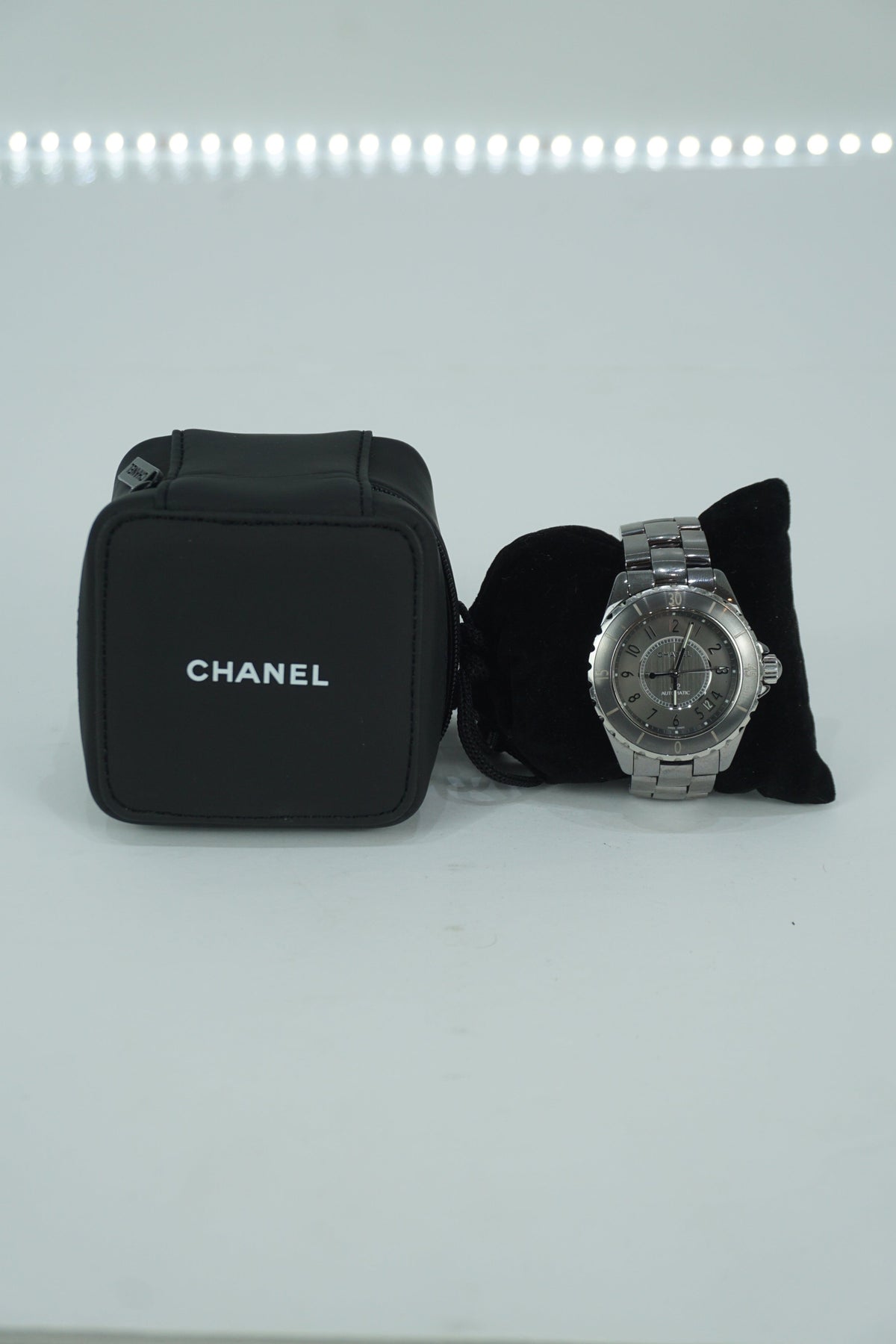 Chanel Silver Automatic J12 Ceramic Watch